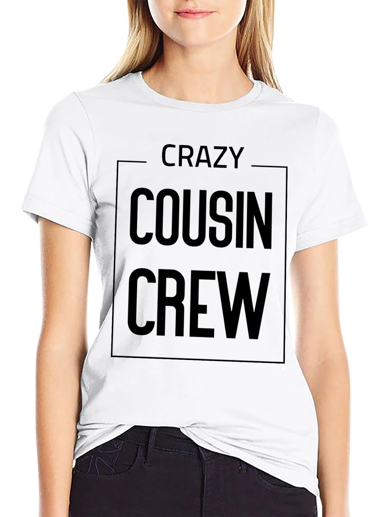 Crazy Cousin Crew Graphic T-Shirt - Family Matching Tee