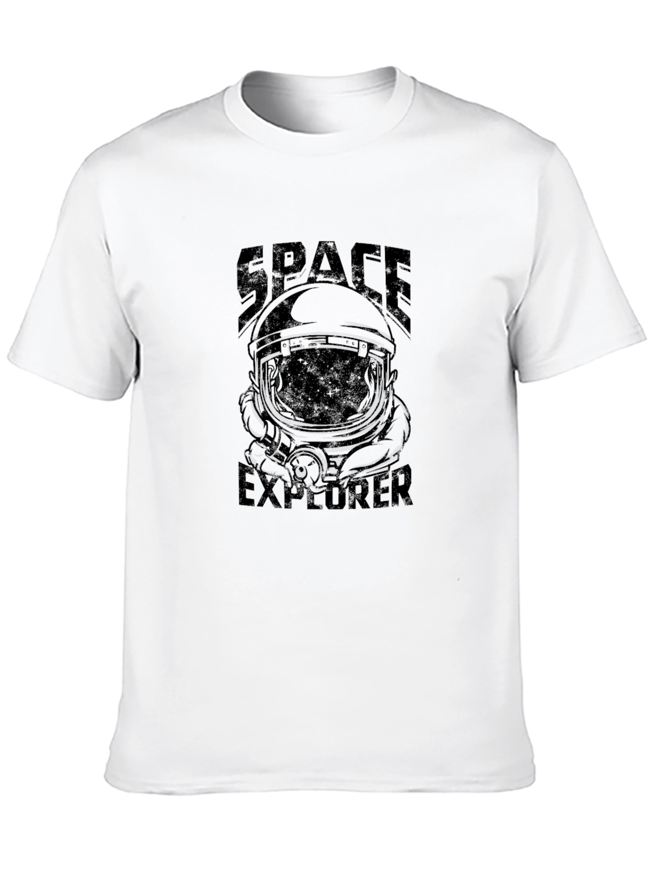 Space Explorer Black T-Shirt