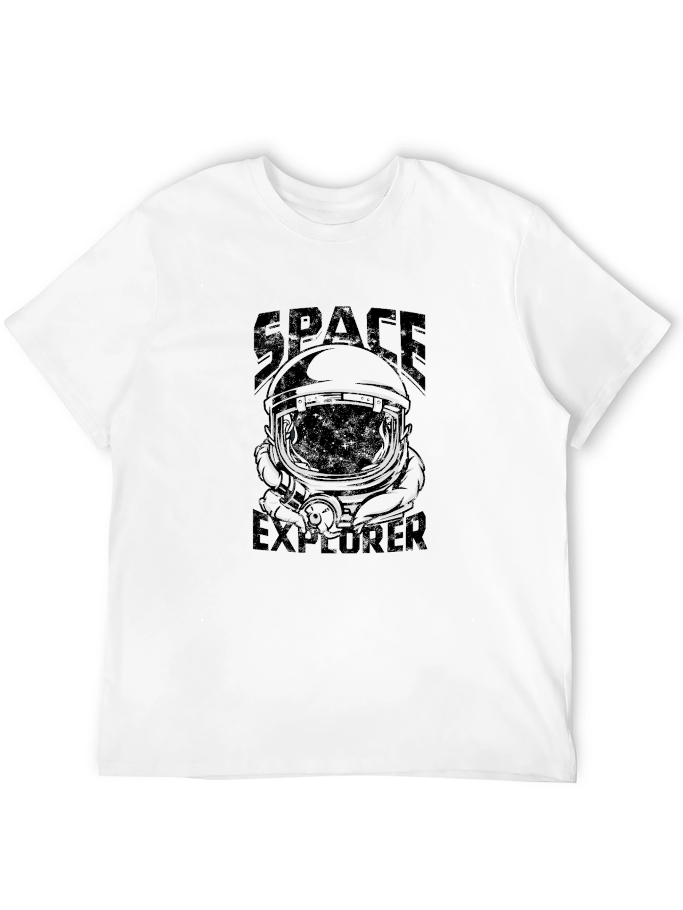 Space Explorer Black T-Shirt