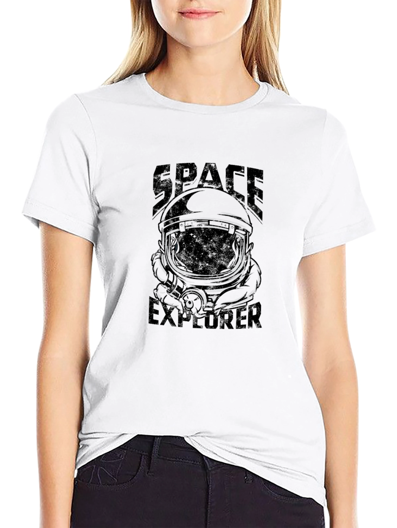Space Explorer Black T-Shirt