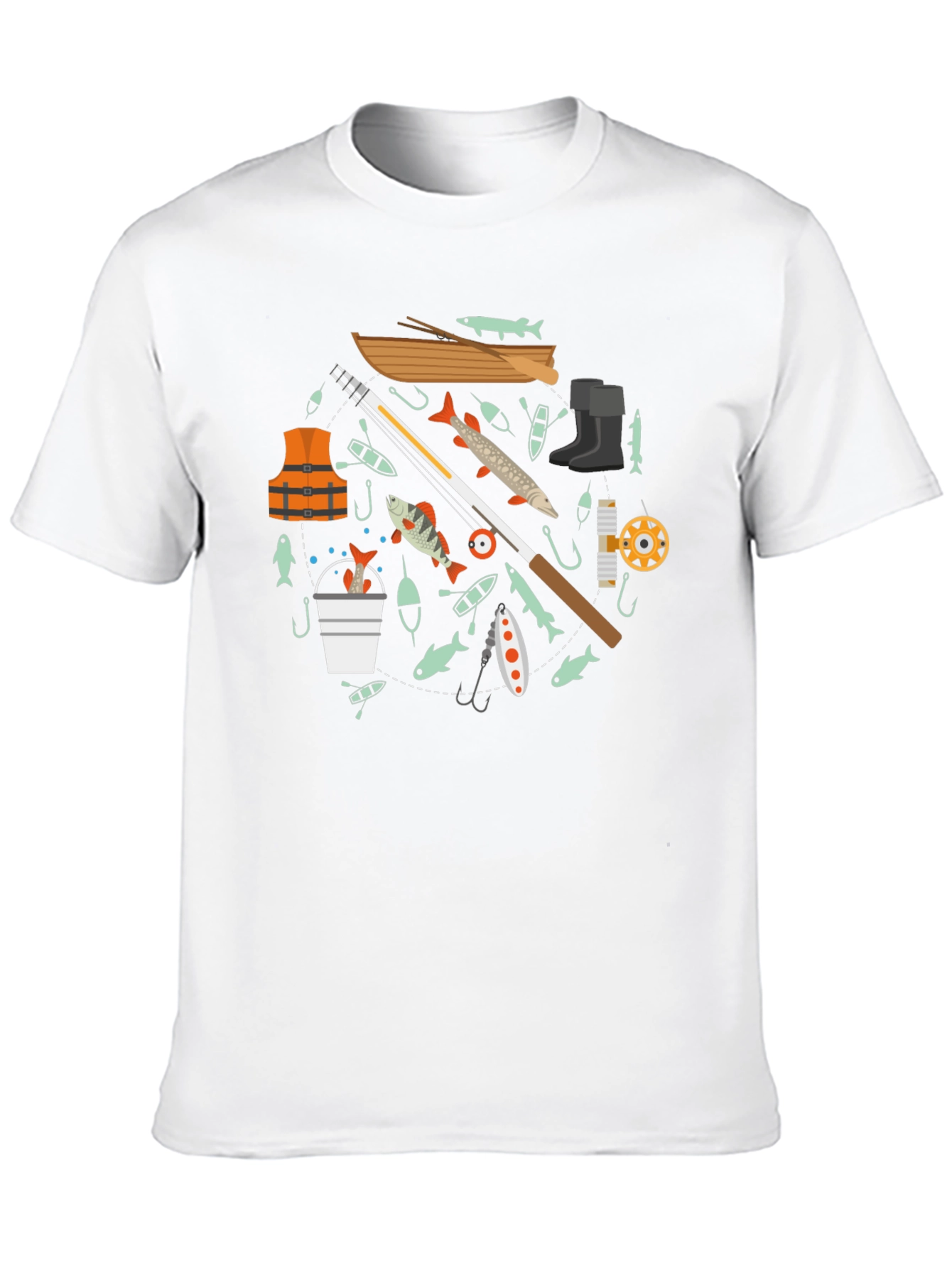 Fishing Enthusiast Black T-Shirt