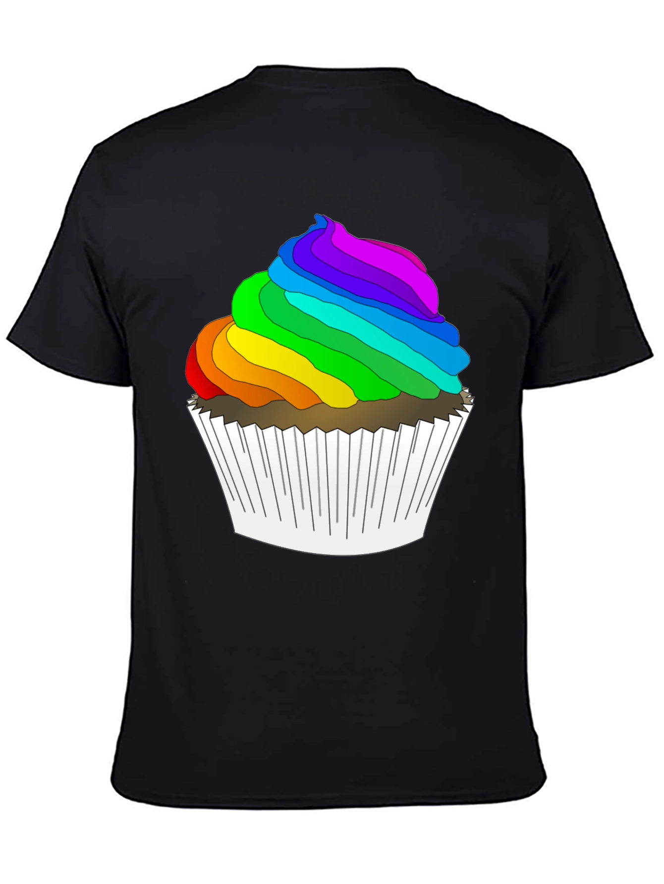 Rainbow Cupcake T-Shirt: Sweet & Stylish