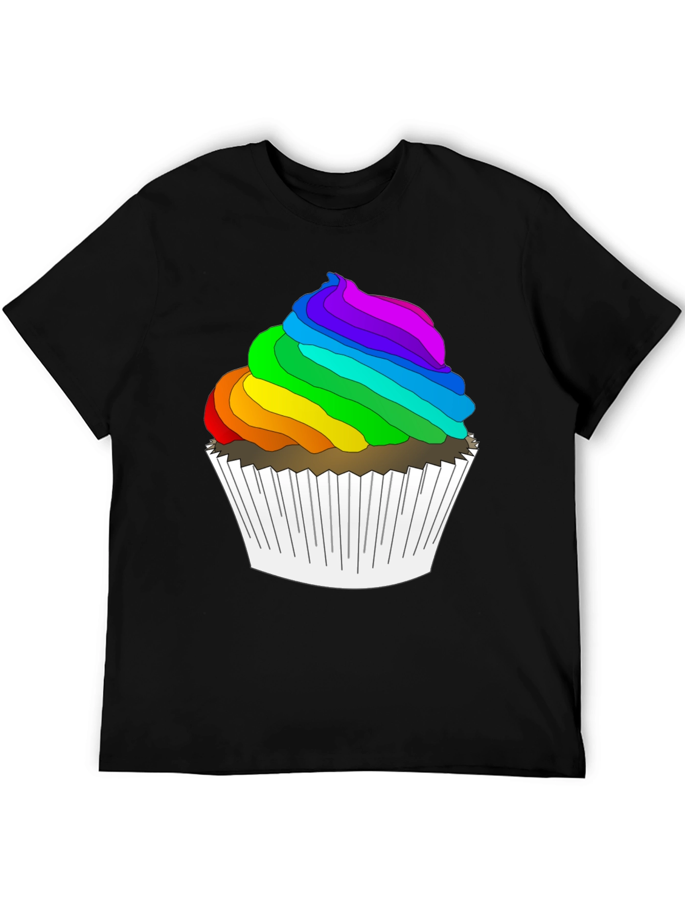 Rainbow Cupcake T-Shirt: Sweet & Stylish