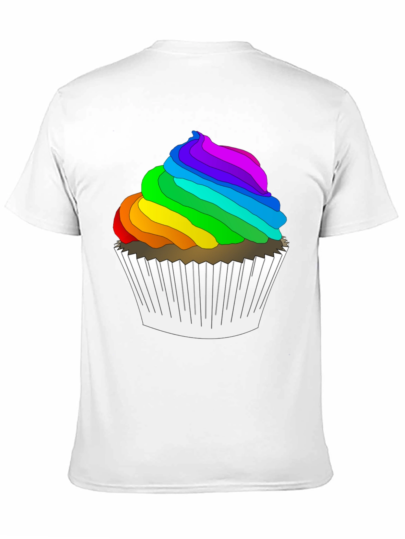 Rainbow Cupcake T-Shirt: Sweet & Stylish