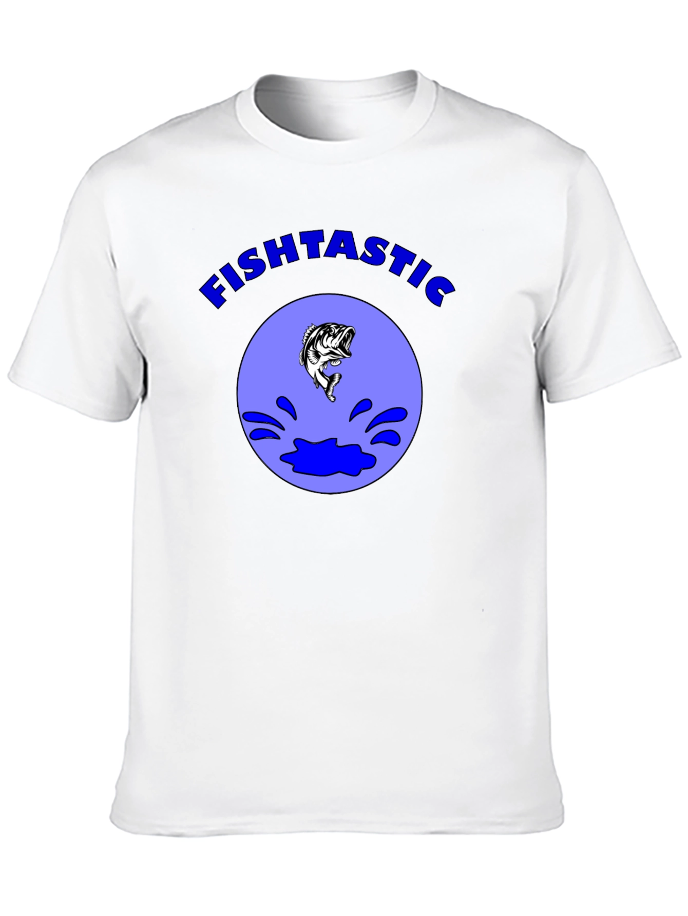 Fishtastic T-Shirt: Black Bass Fishing Tee