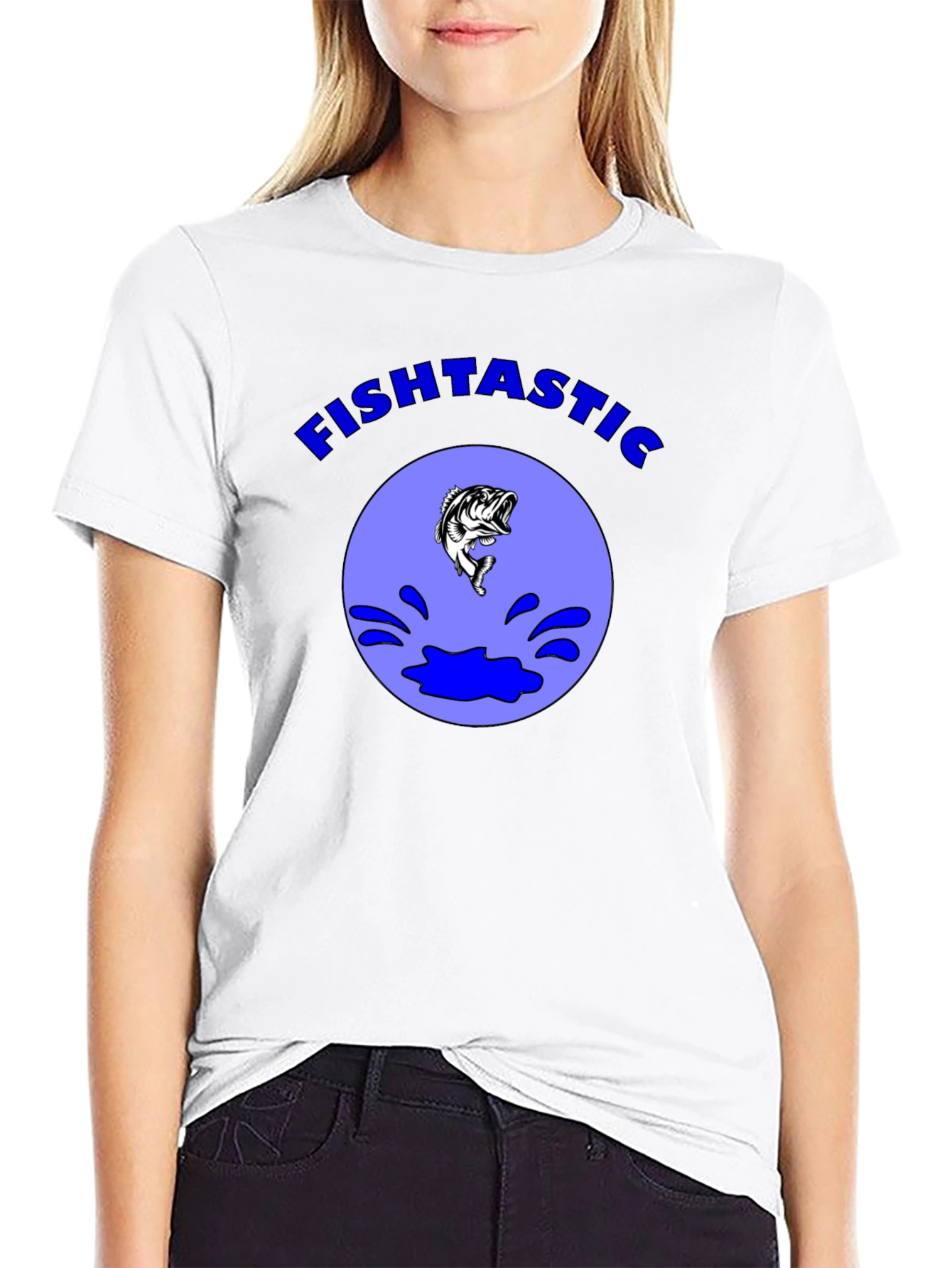 Fishtastic T-Shirt: Black Bass Fishing Tee