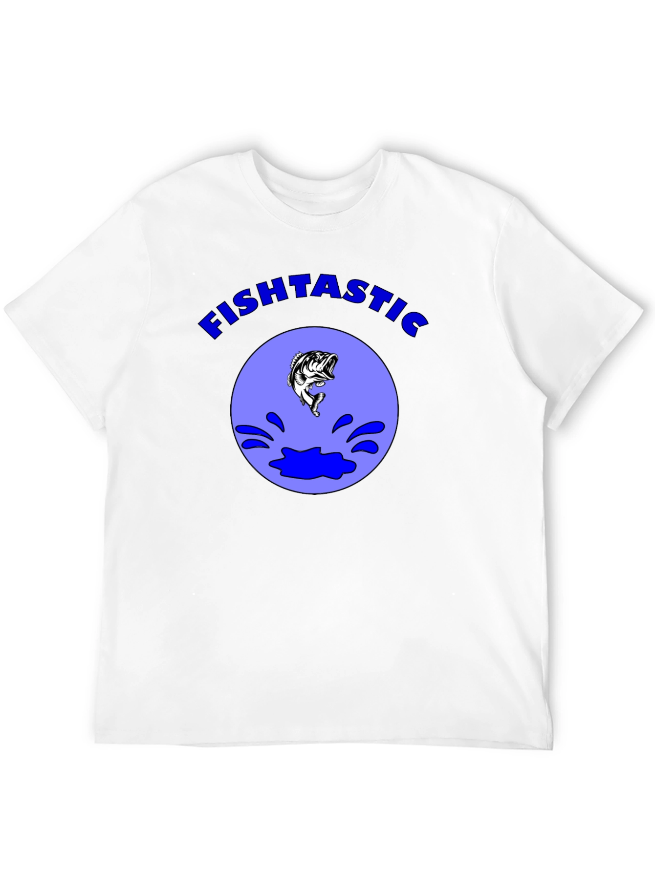 Fishtastic T-Shirt: Black Bass Fishing Tee