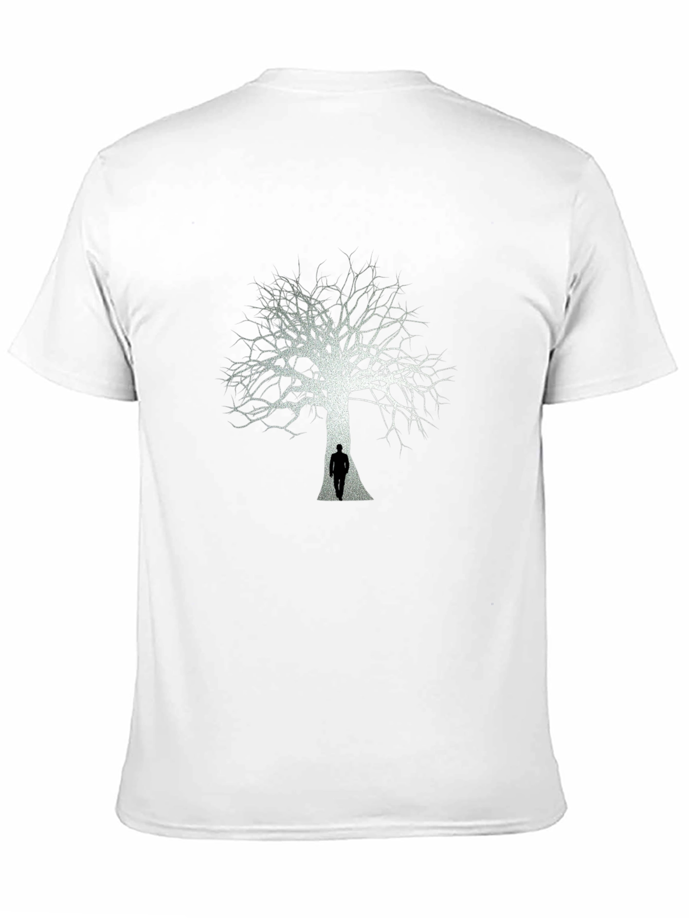 Tree Silhouette Graphic Tee - Mens Black T-Shirt