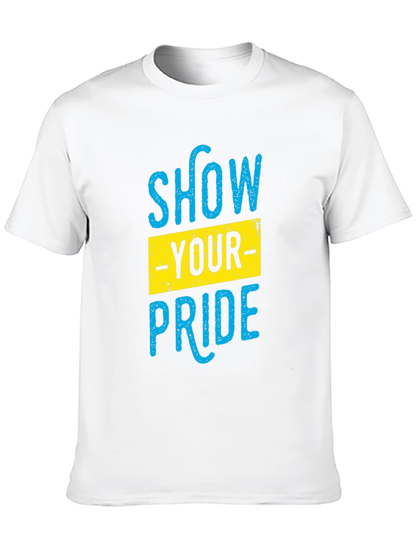 Show Your Pride Graphic T-Shirt - Black Cotton Blend