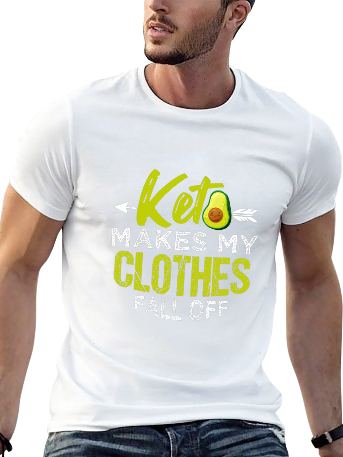 Keto Diet T-Shirt - Funny Avocado Design