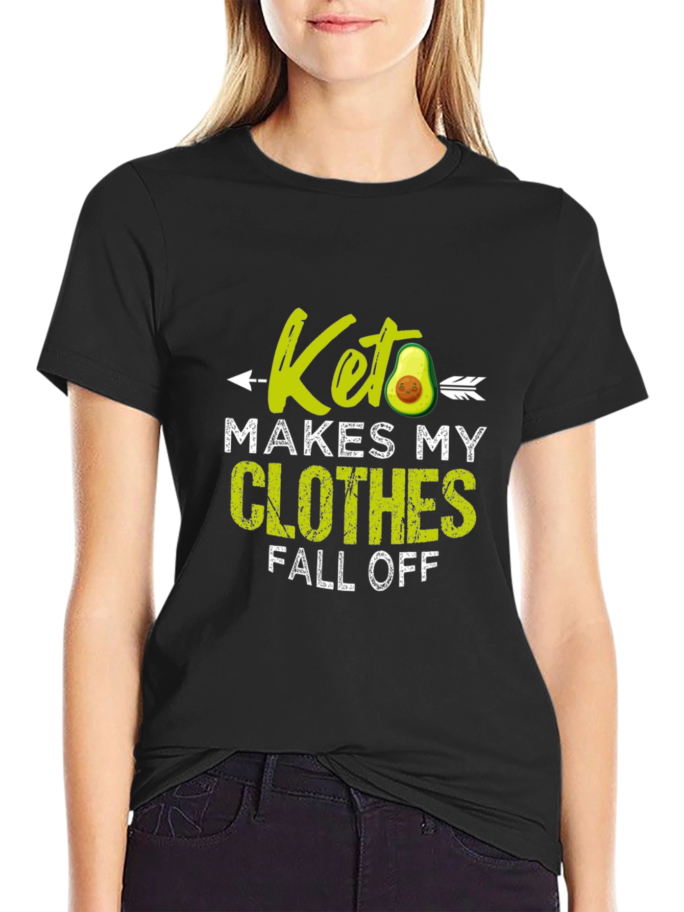 Keto Diet T-Shirt - Funny Avocado Design