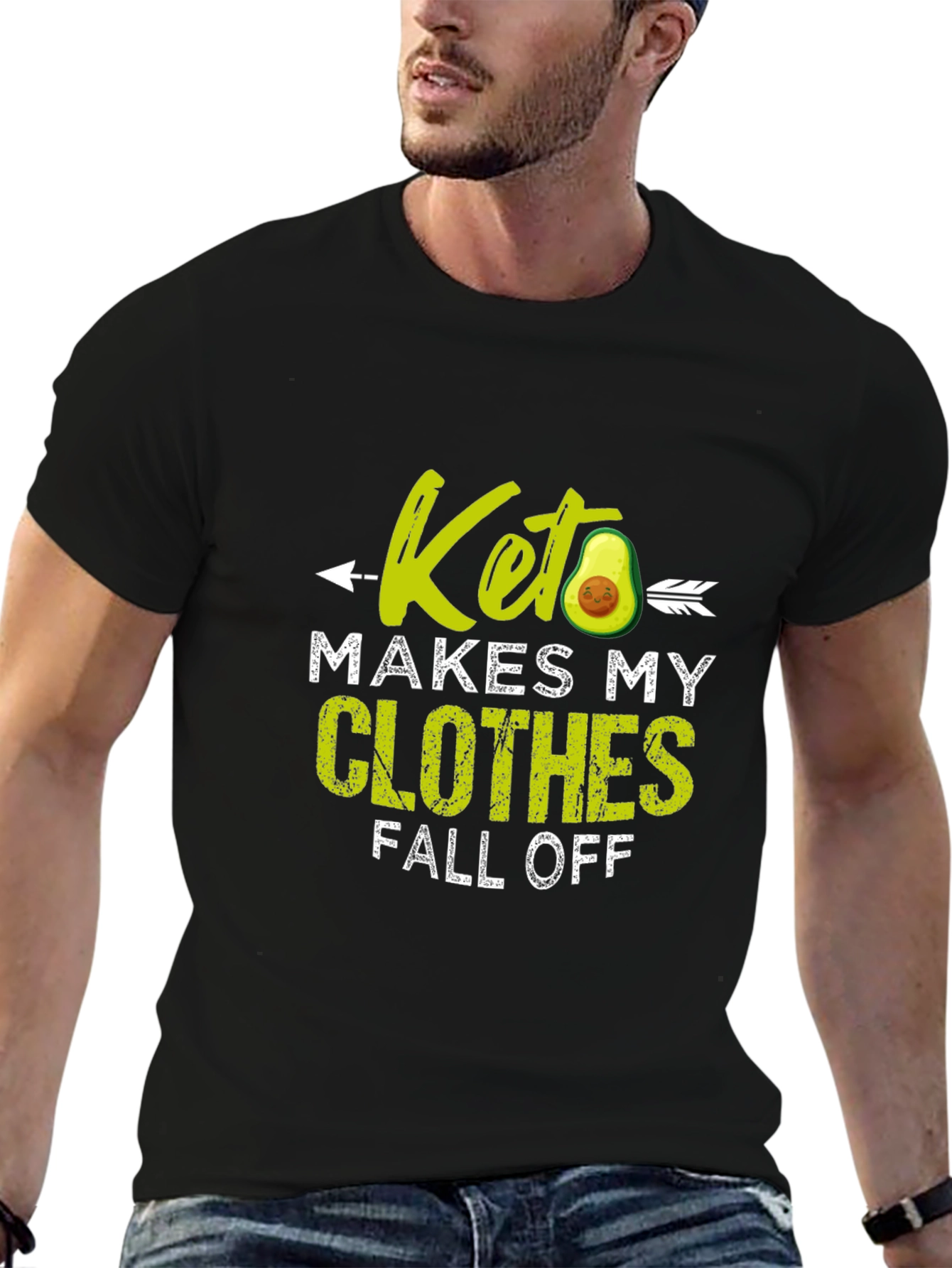 Keto Diet T-Shirt - Funny Avocado Design