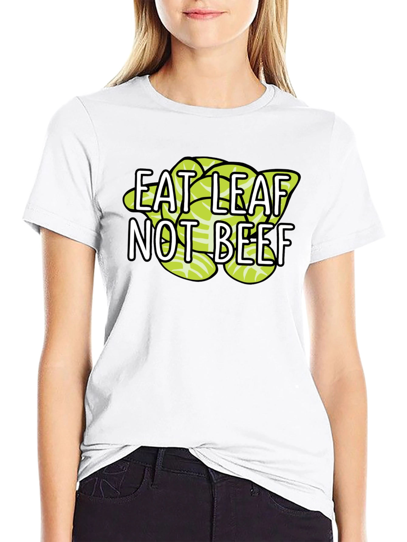 Eat Leaf Not Beef Vegan T-Shirt