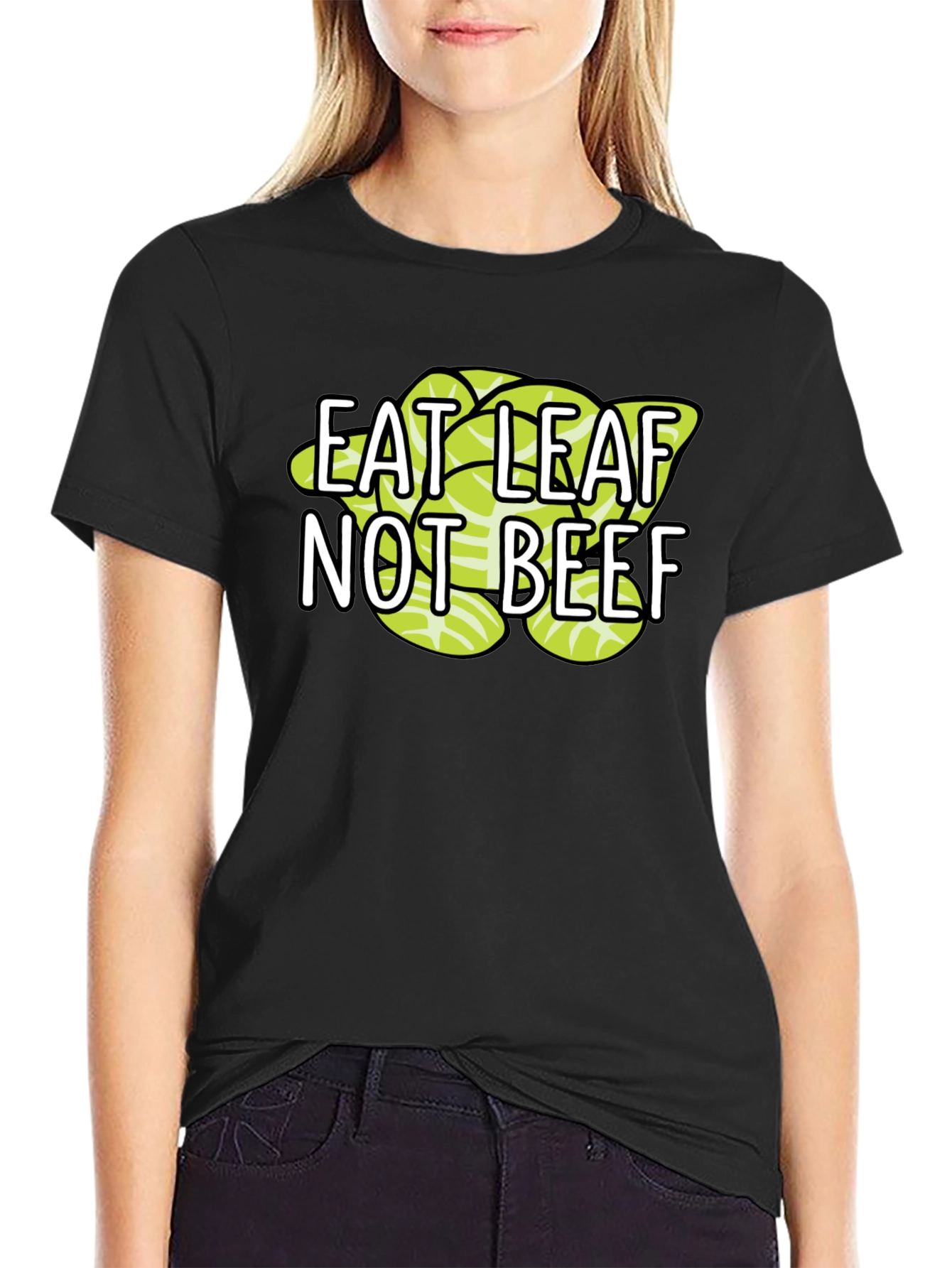 Eat Leaf Not Beef Vegan T-Shirt