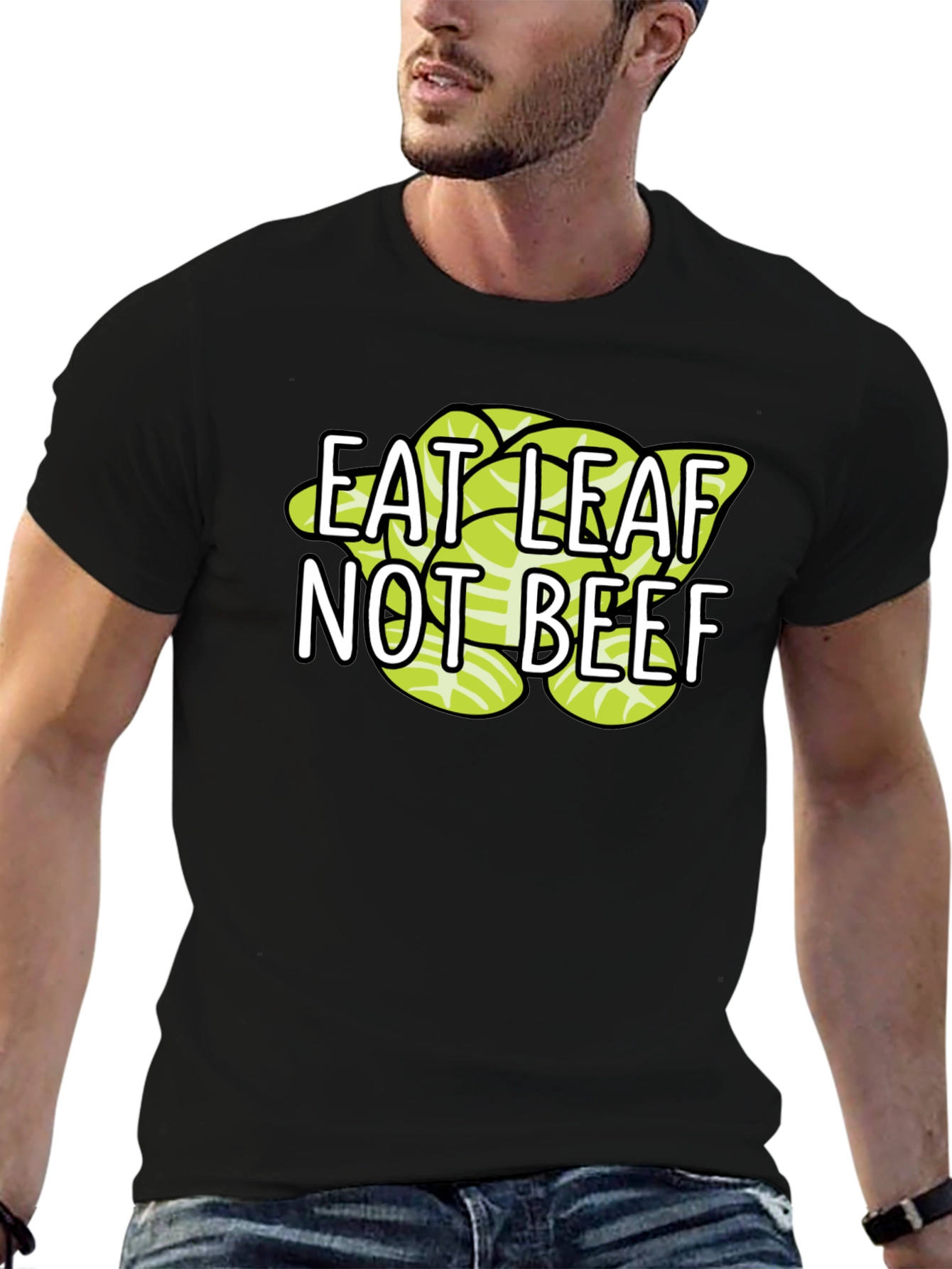 Eat Leaf Not Beef Vegan T-Shirt