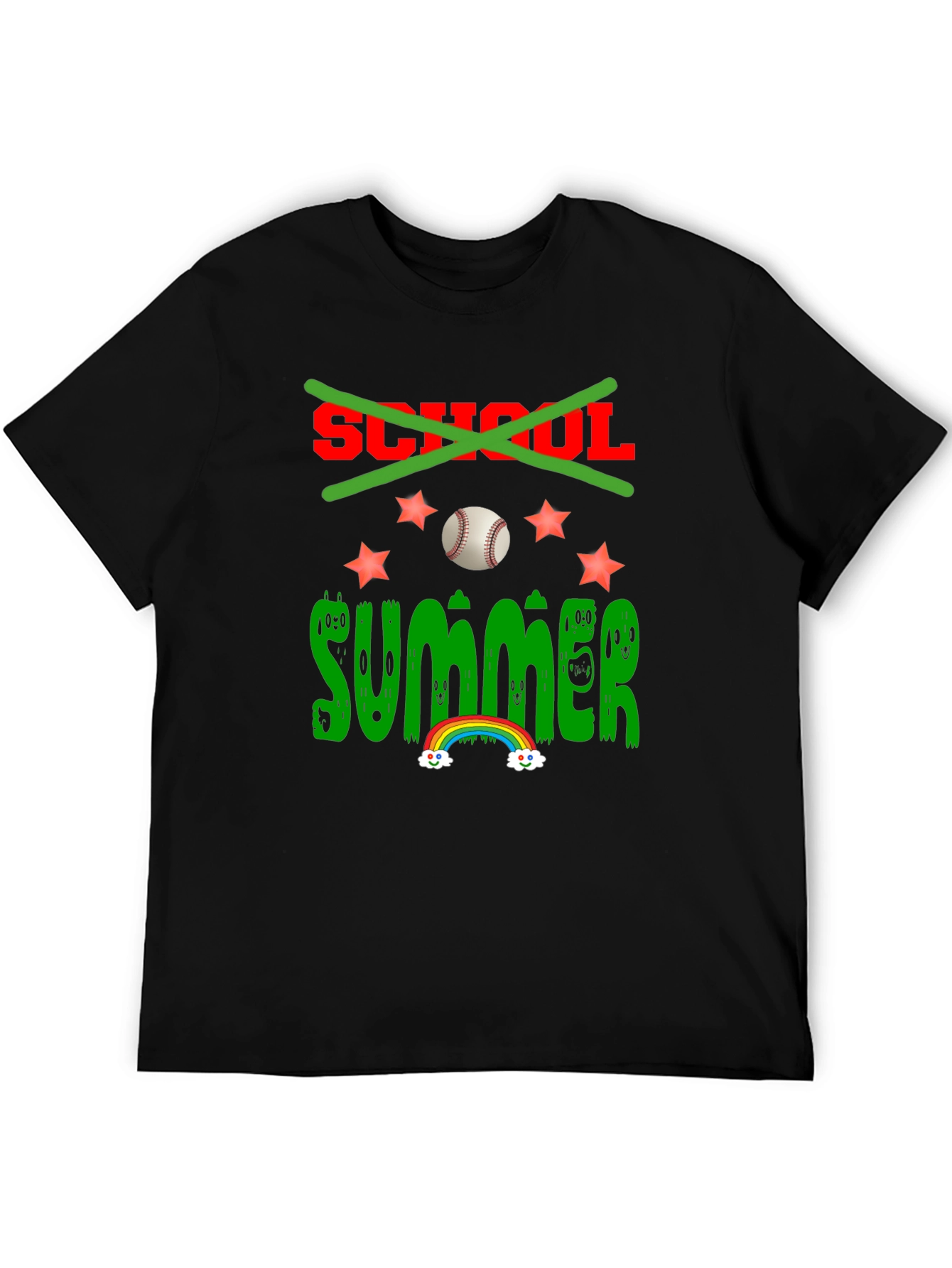 Summer Baseball T-Shirt - No More School!