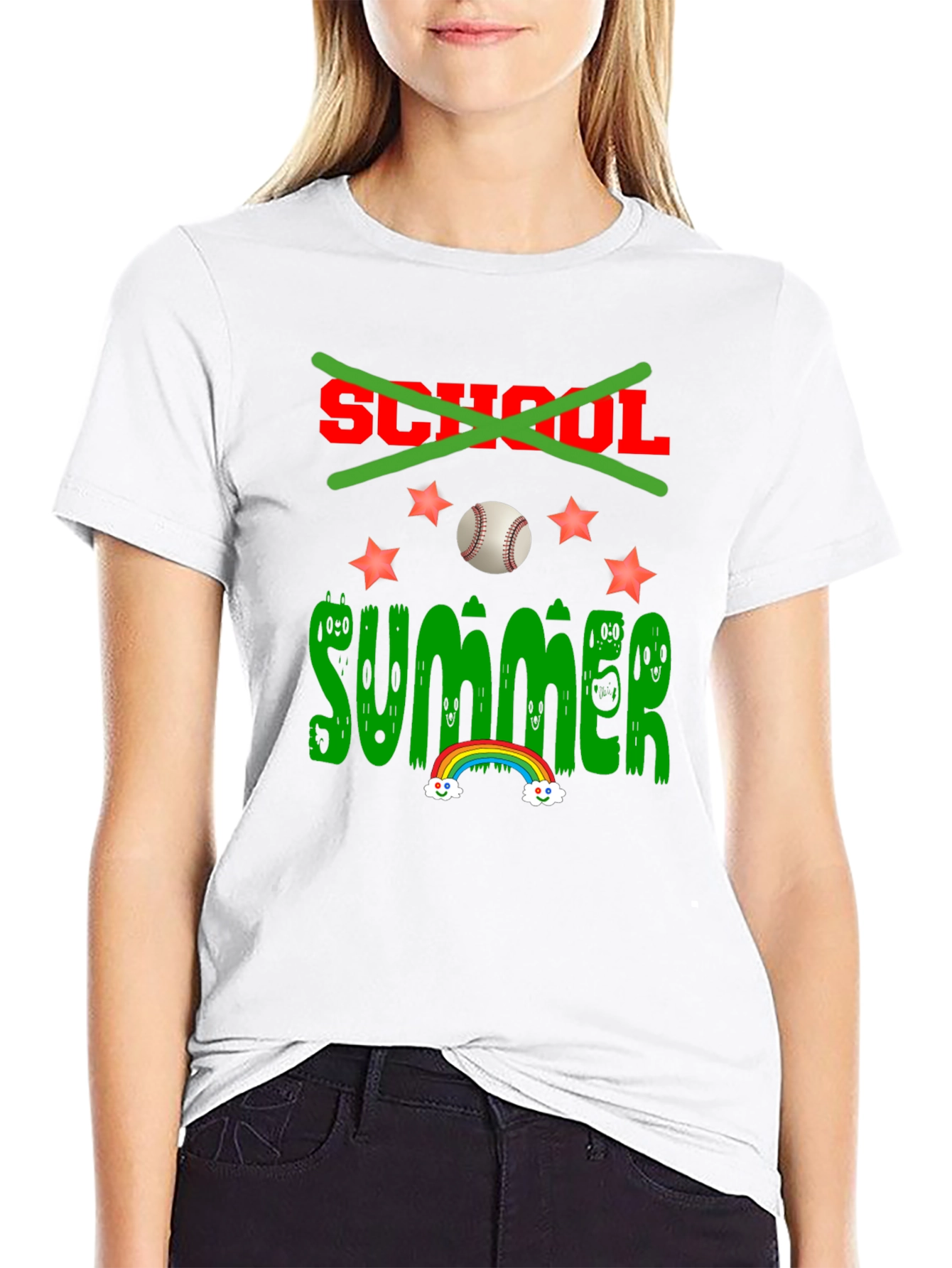 Summer Baseball T-Shirt - No More School!