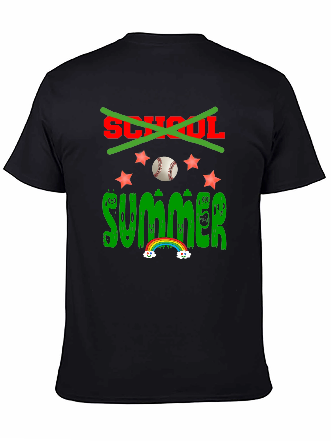 Summer Baseball T-Shirt - No More School!