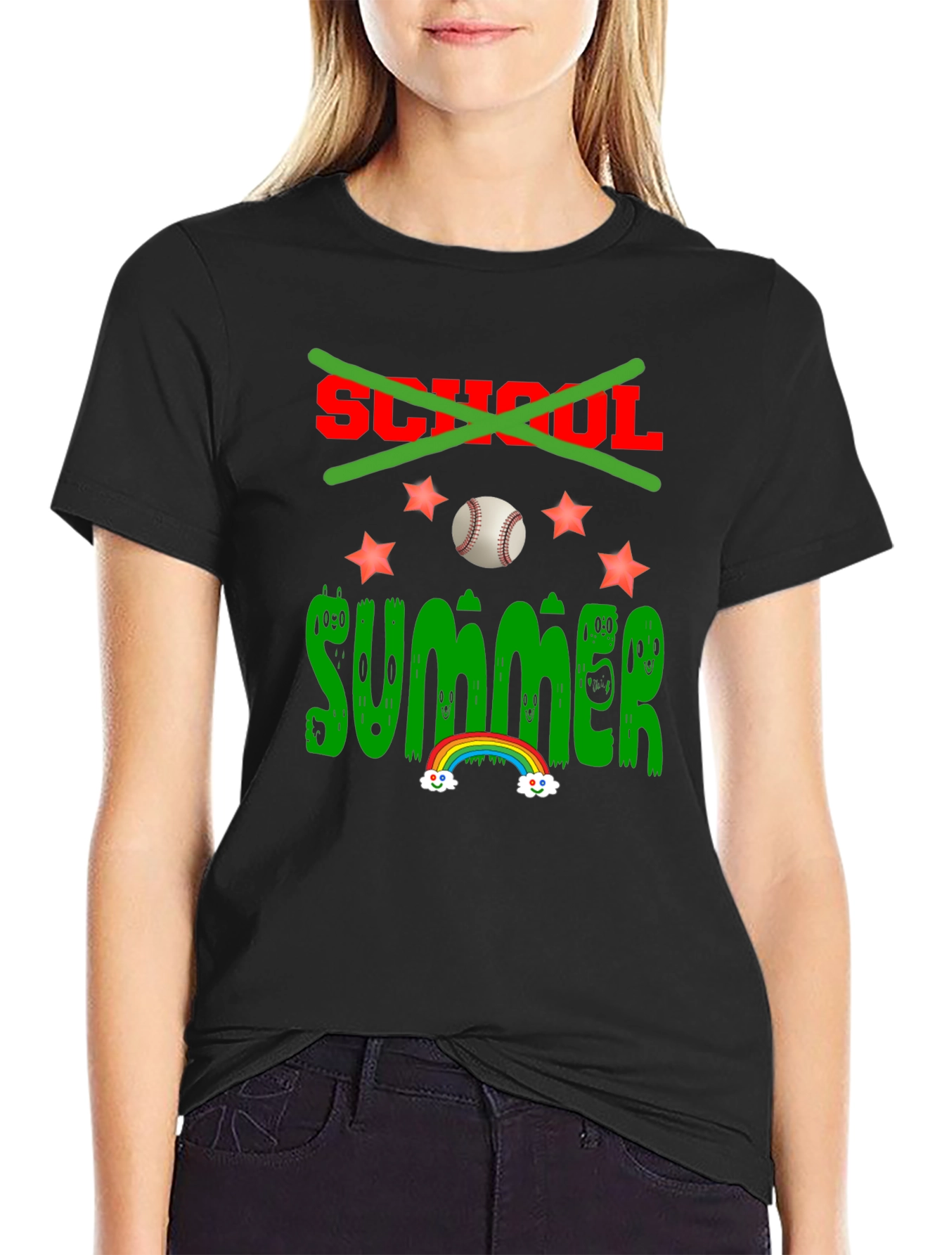 Summer Baseball T-Shirt - No More School!