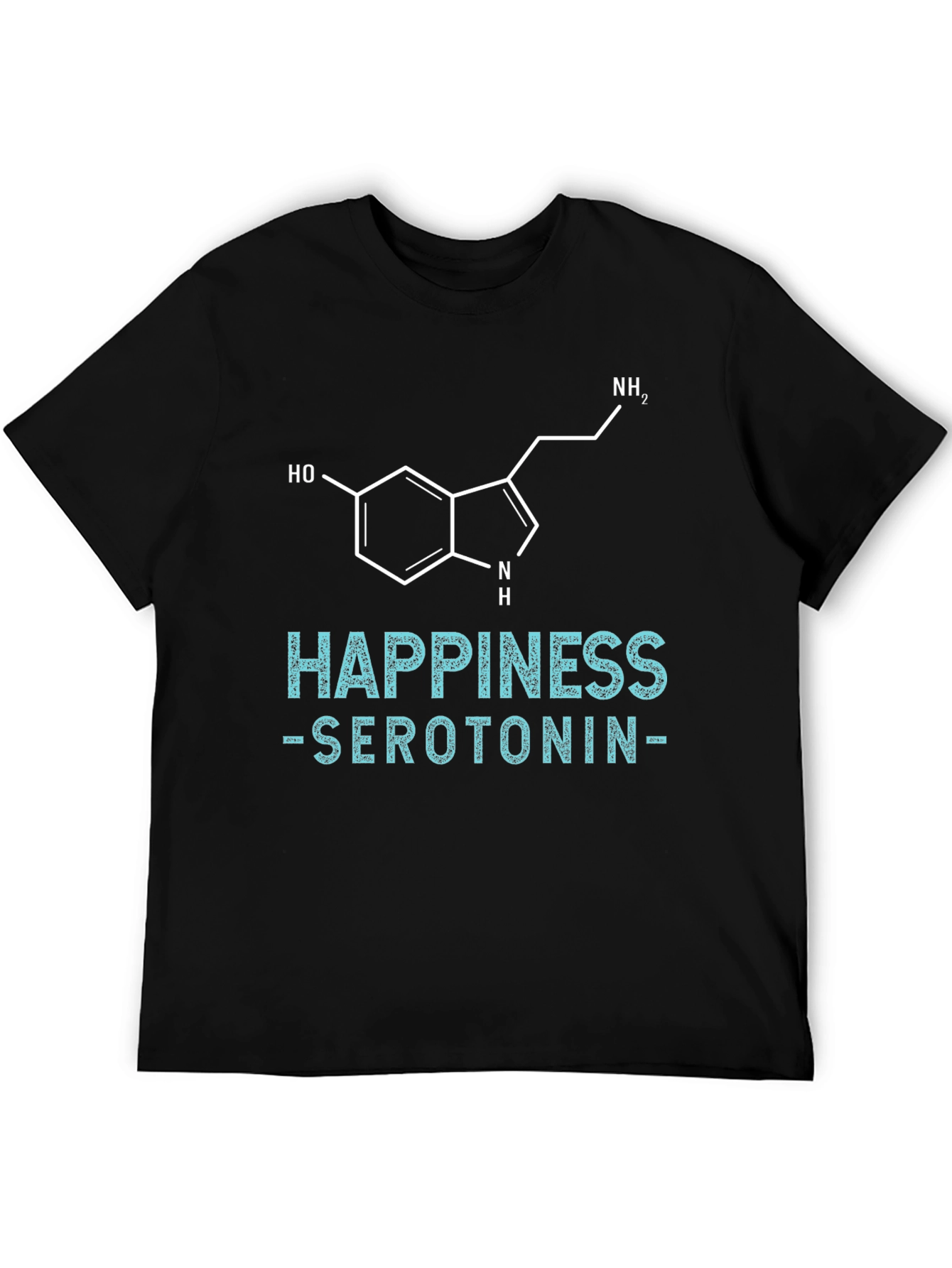 Happiness Serotonin Graphic Tee - Science Inspired T-Shirt