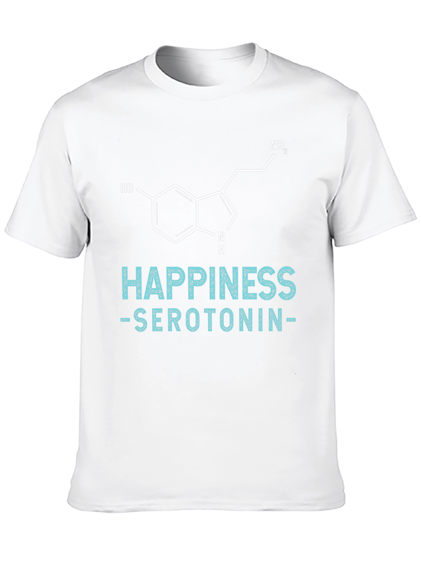 Happiness Serotonin Graphic Tee - Science Inspired T-Shirt
