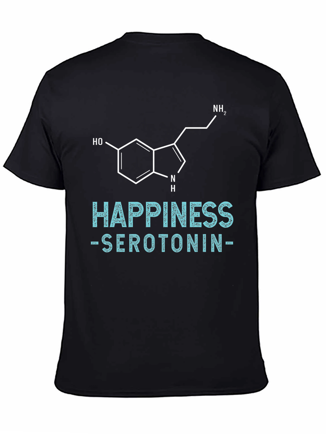 Happiness Serotonin Graphic Tee - Science Inspired T-Shirt