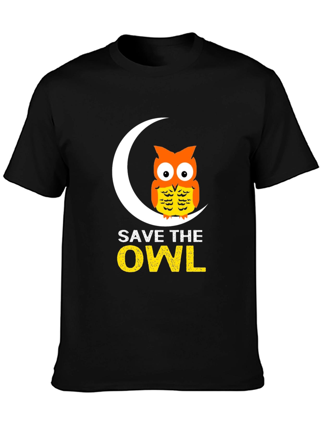 Save the Owl Graphic Tee - Black