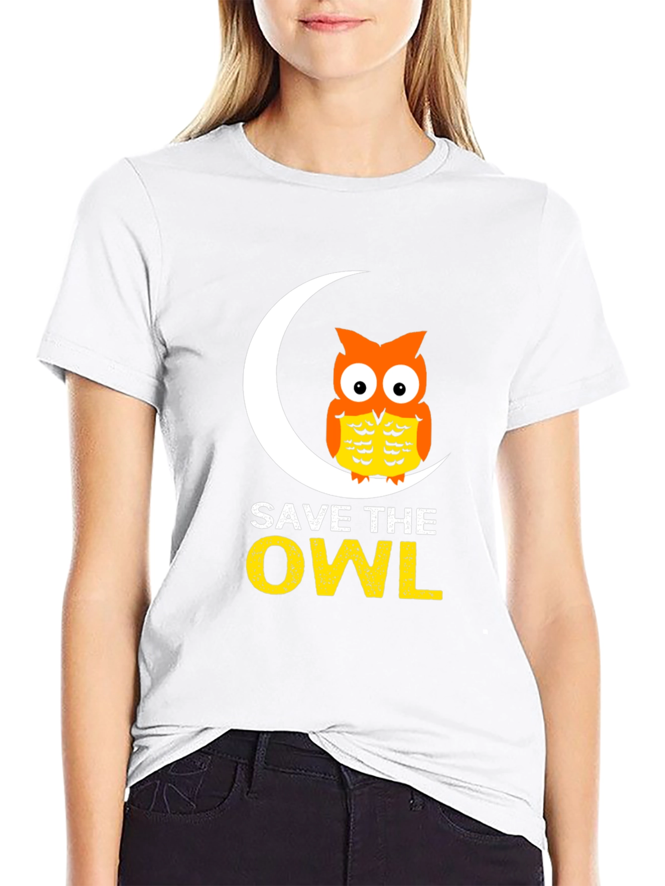 Save the Owl Graphic Tee - Black