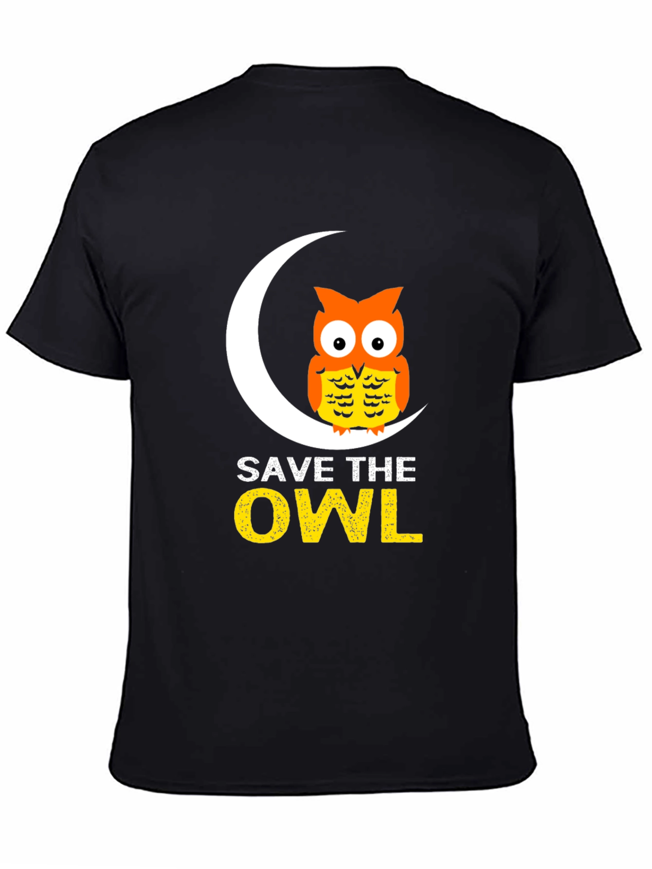Save the Owl Graphic Tee - Black