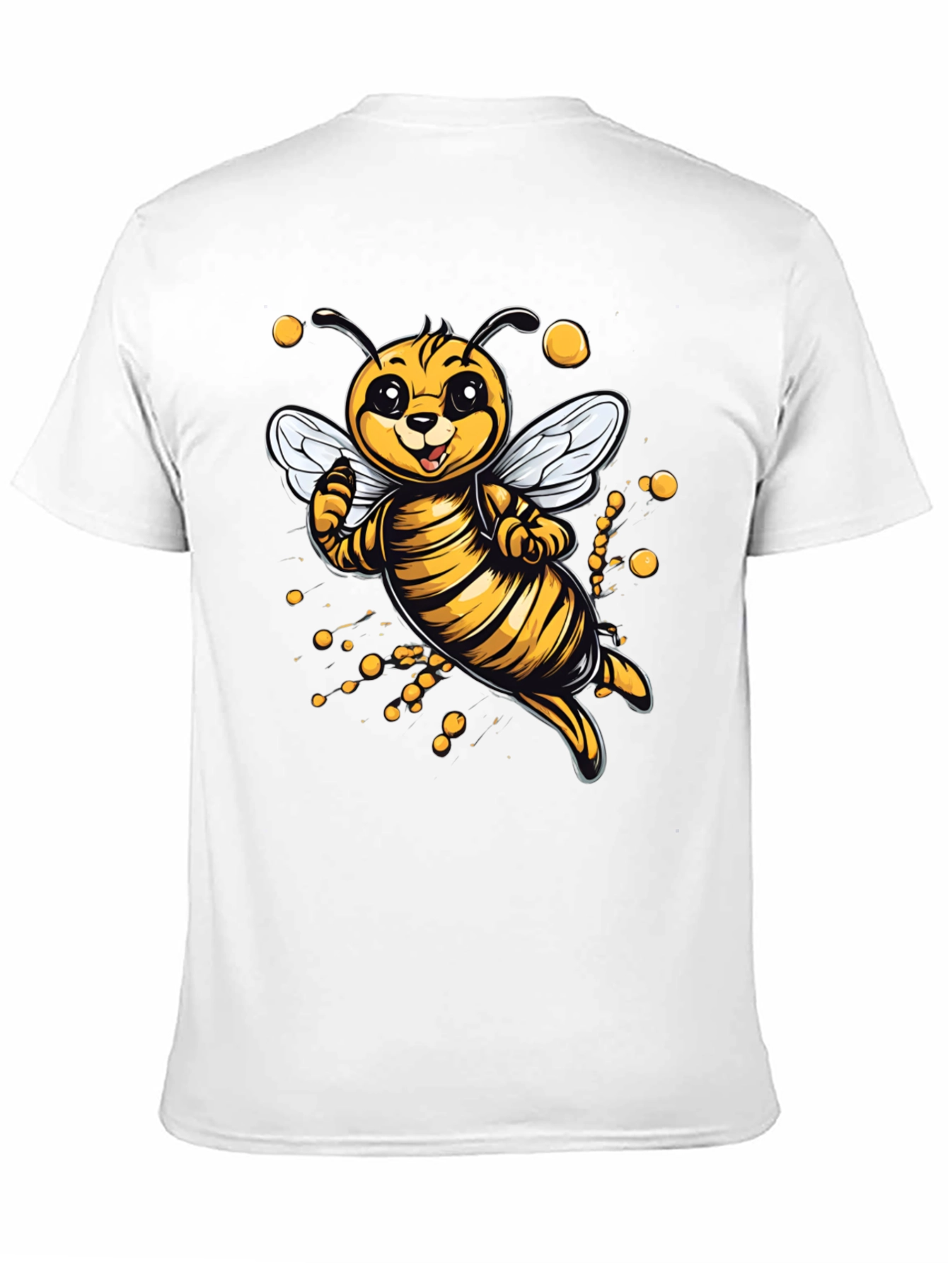 Cute Cartoon Bee Graphic T-Shirt