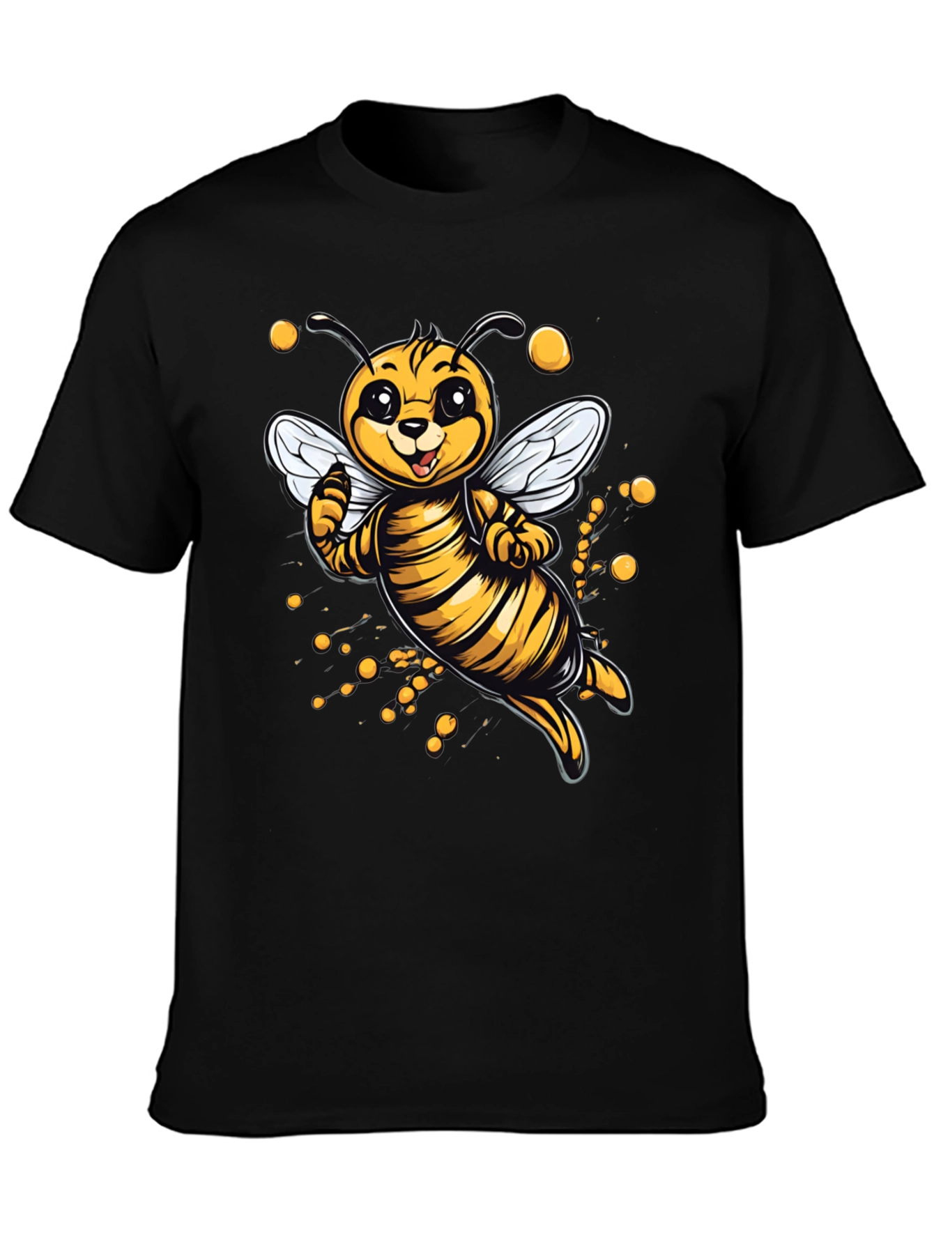 Cute Cartoon Bee Graphic T-Shirt