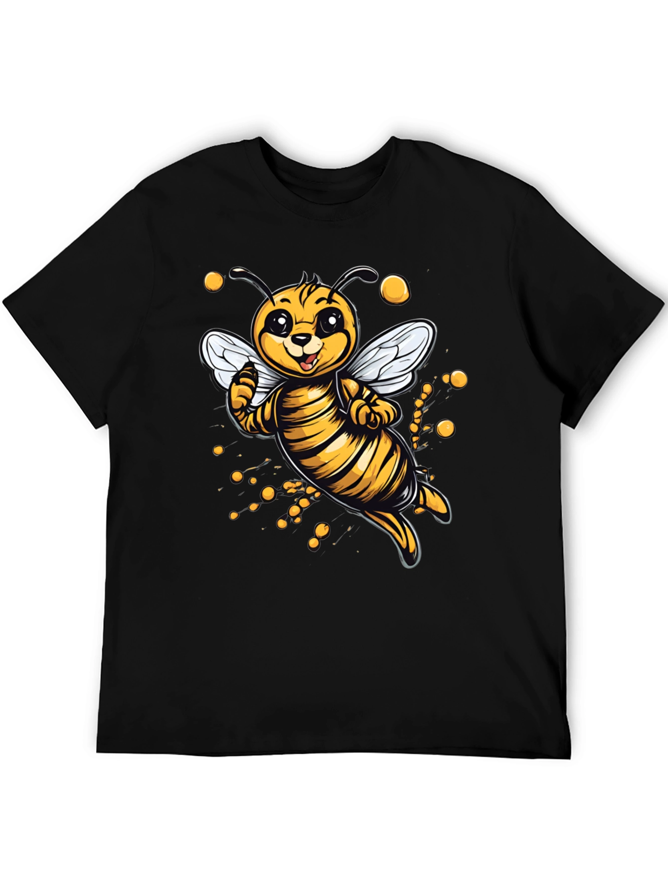 Cute Cartoon Bee Graphic T-Shirt