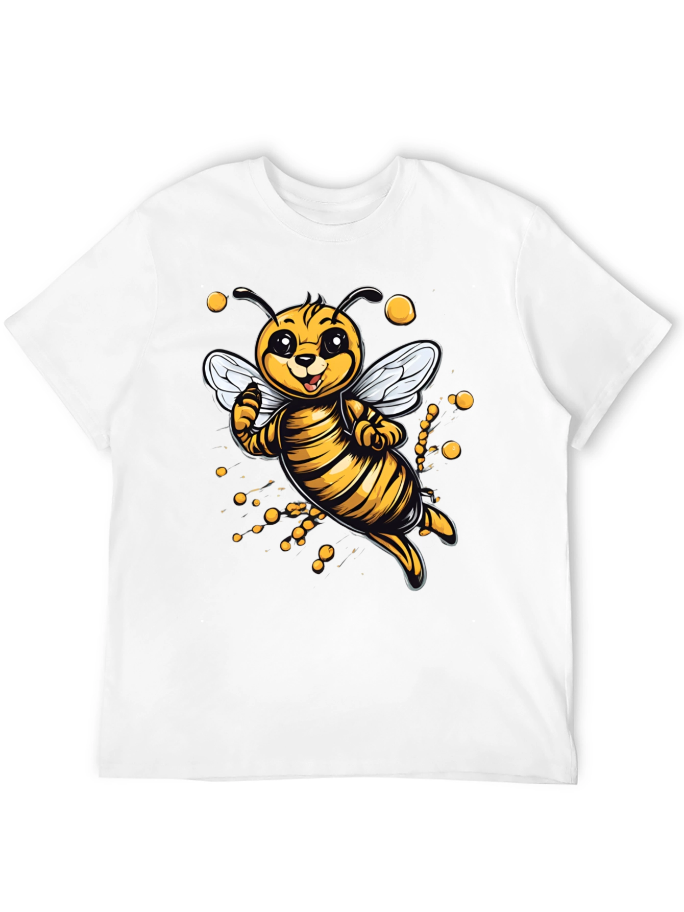 Cute Cartoon Bee Graphic T-Shirt