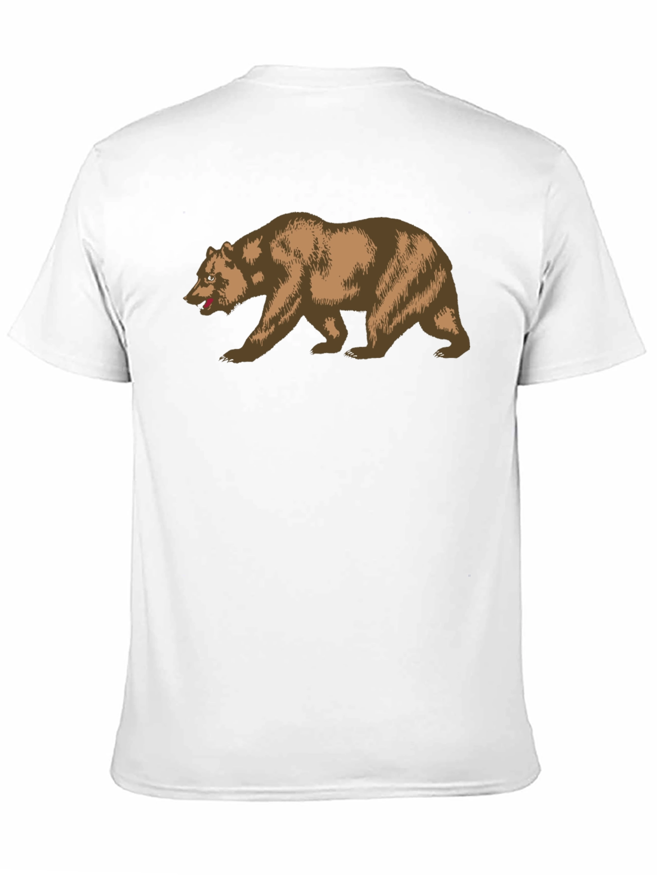 California Bear Graphic Tee - Black Cotton Shirt