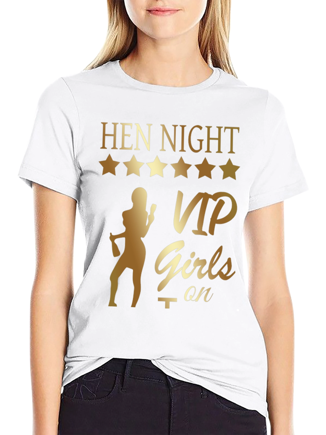 Hen Night VIP Girls On T-Shirt