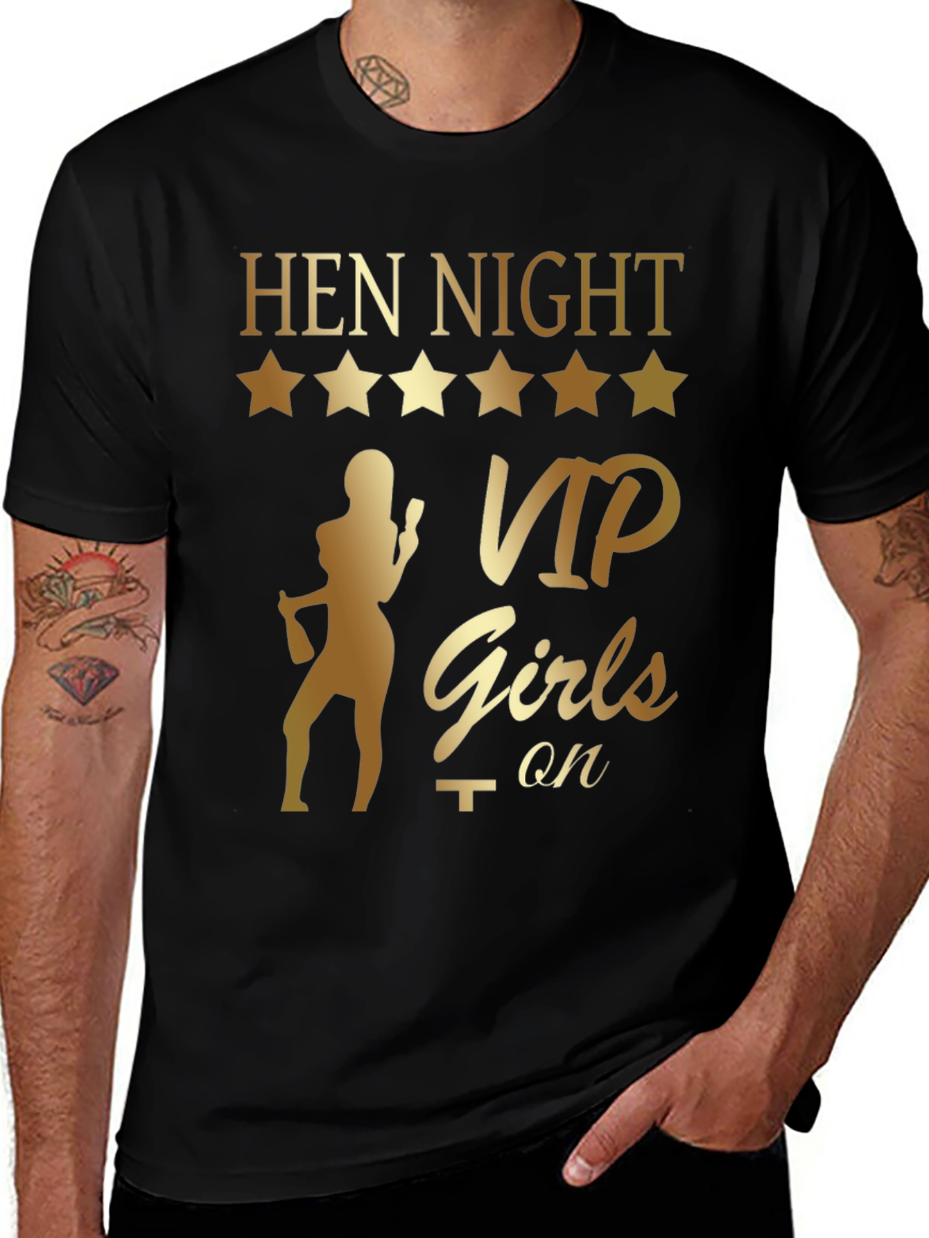 Hen Night VIP Girls On T-Shirt