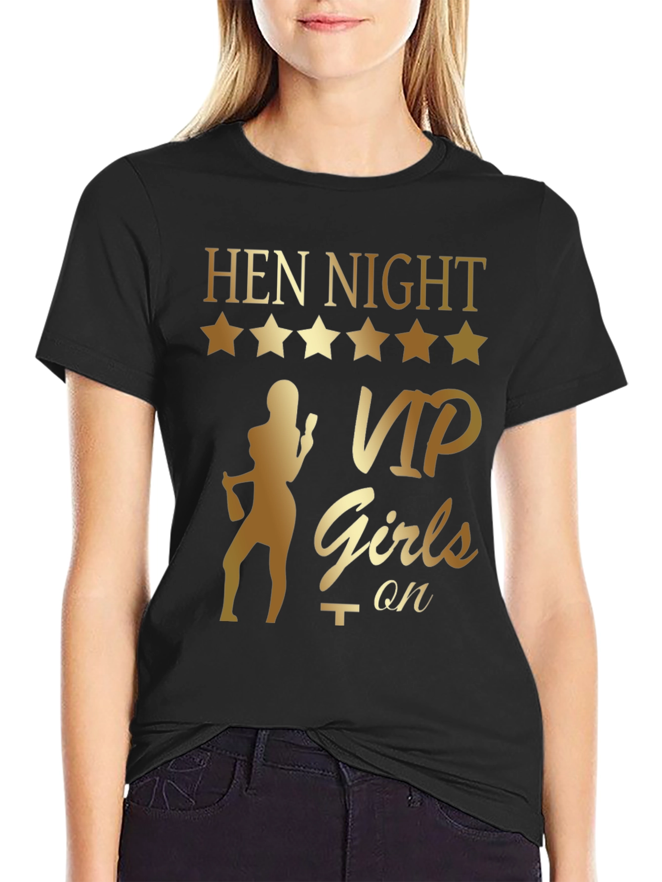 Hen Night VIP Girls On T-Shirt