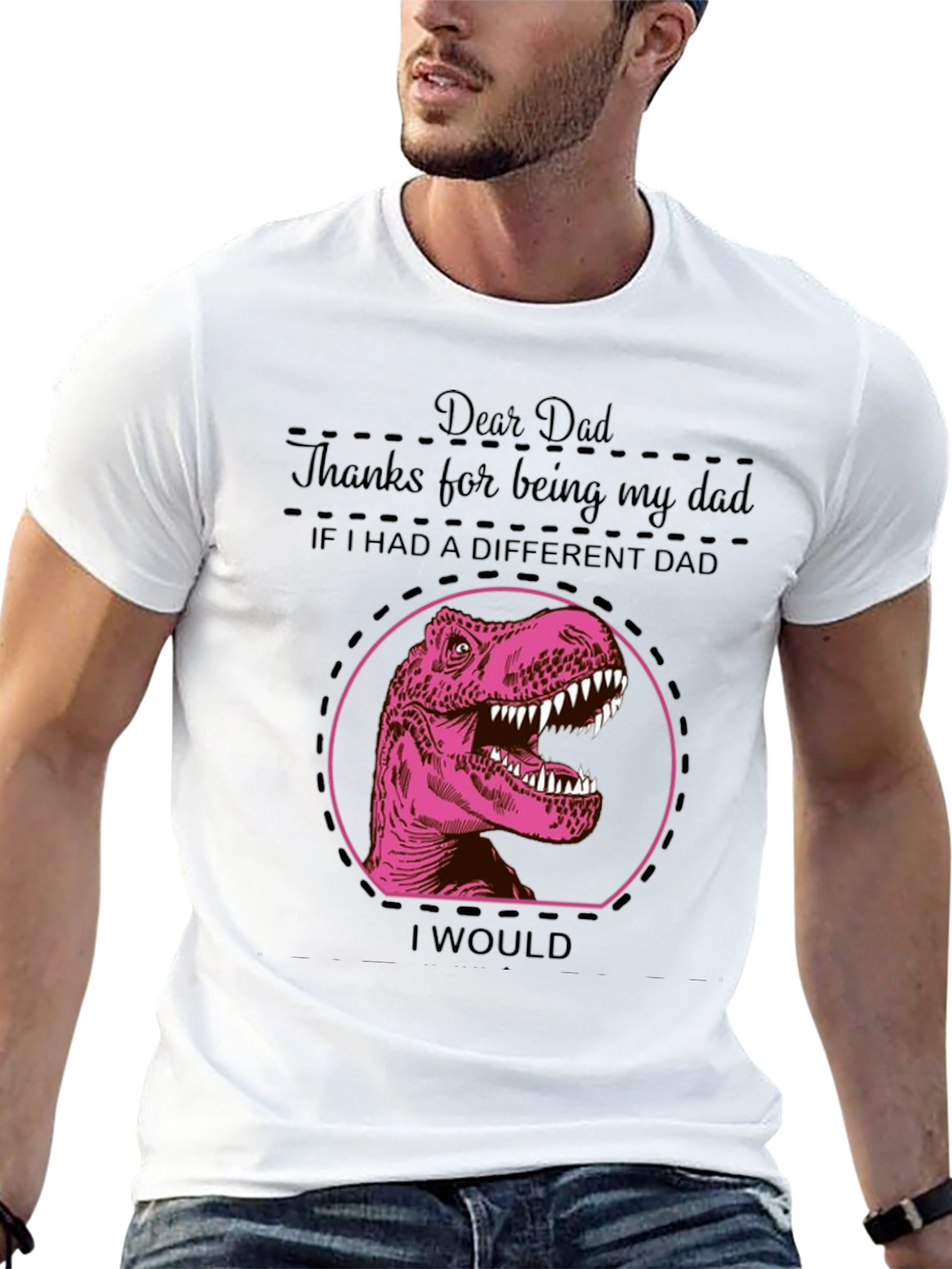 Dear Dad Dinosaur T-Shirt - Fathers Day Gift