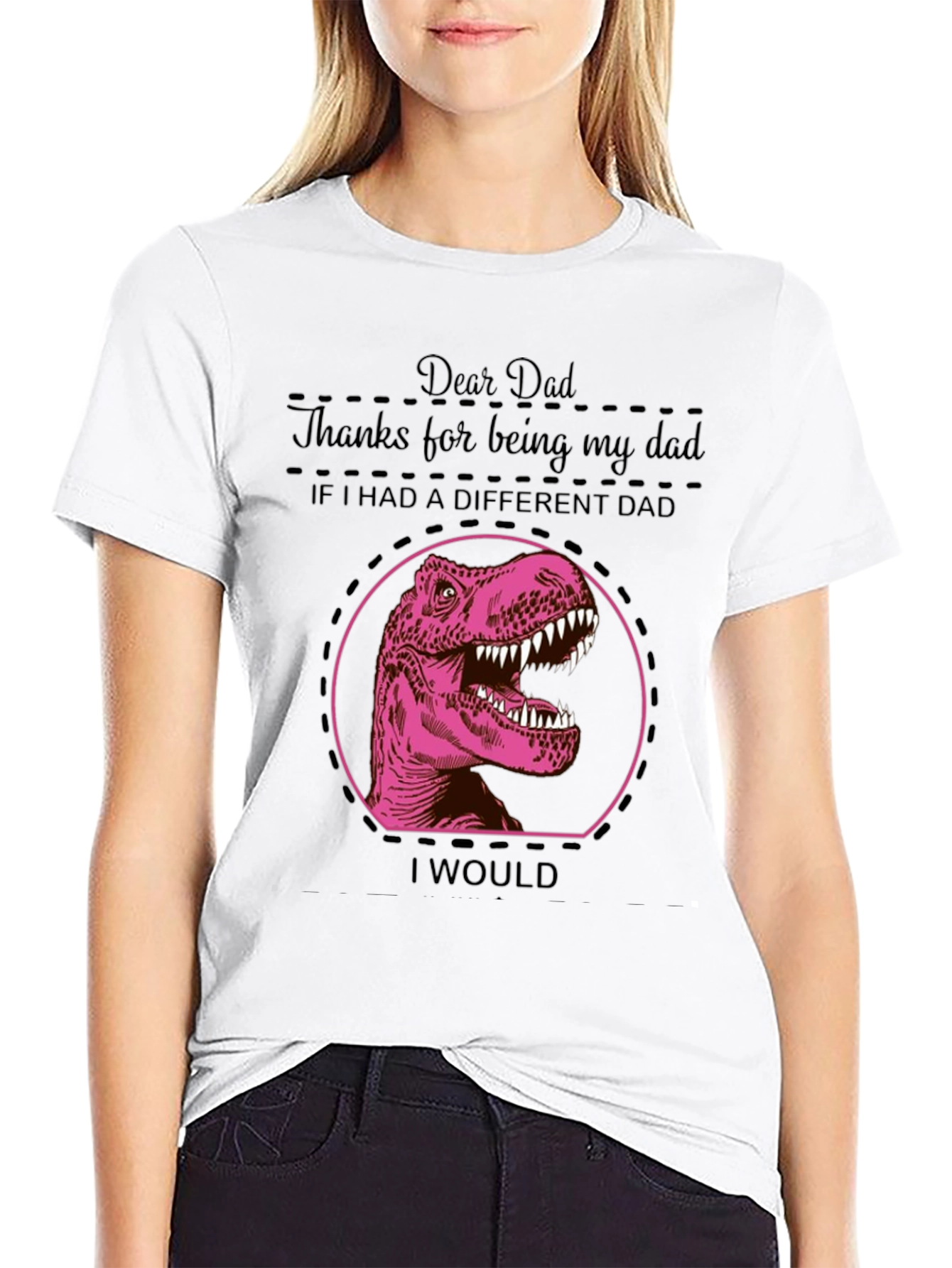 Dear Dad Dinosaur T-Shirt - Fathers Day Gift