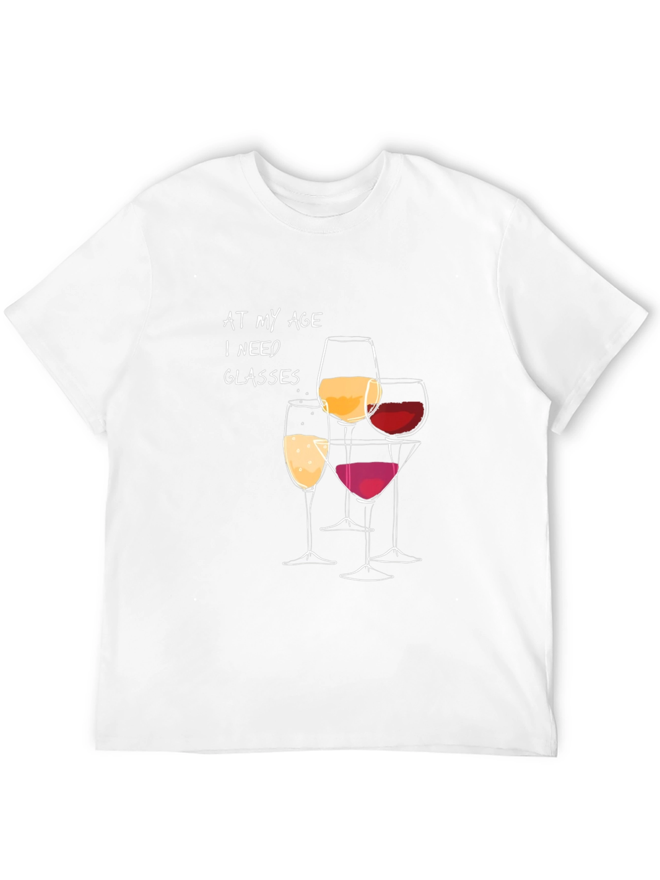 Wine Glasses Humor Graphic Tee