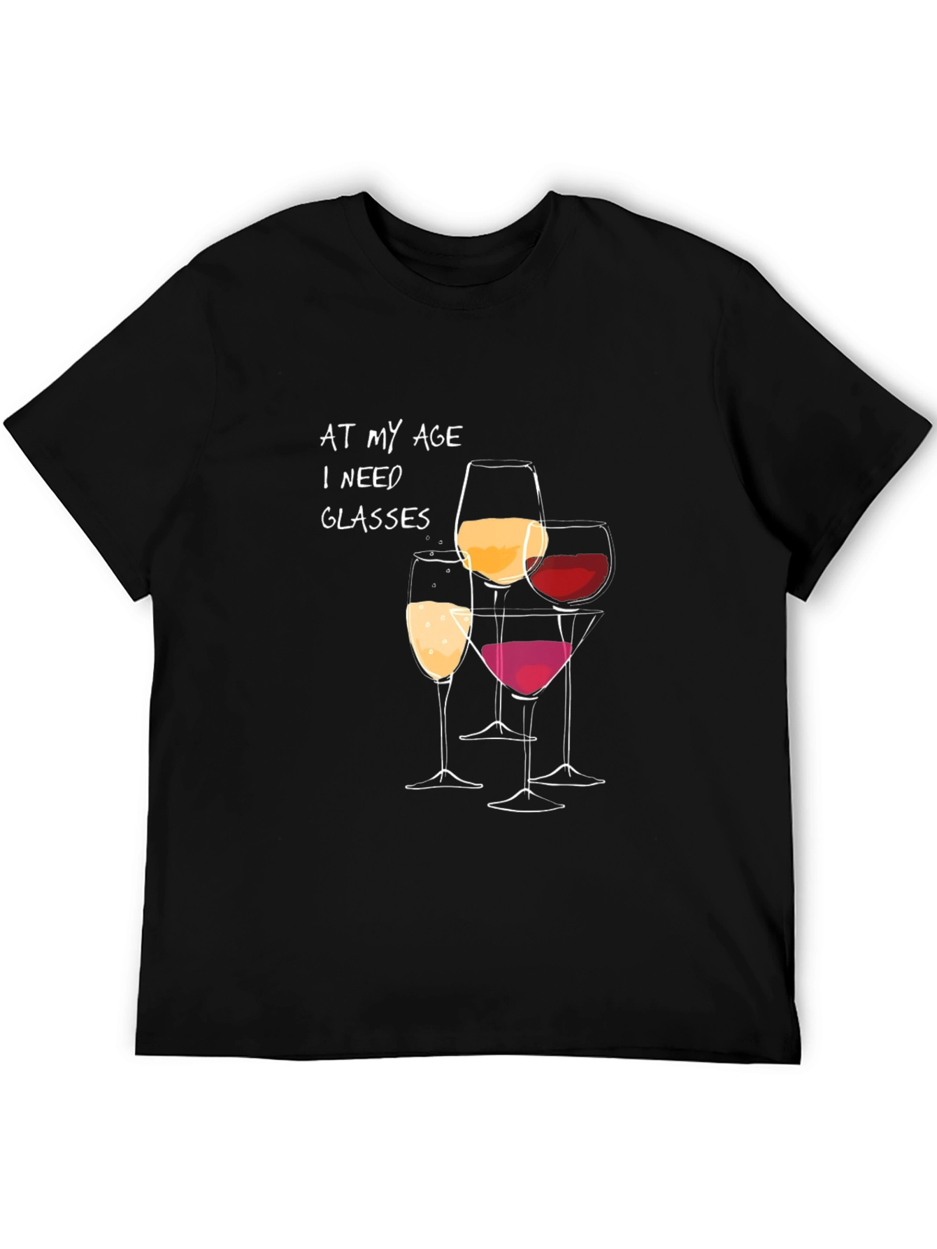 Wine Glasses Humor Graphic Tee