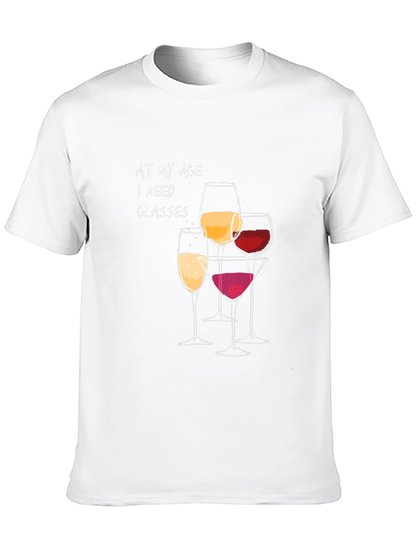 Wine Glasses Humor Graphic Tee