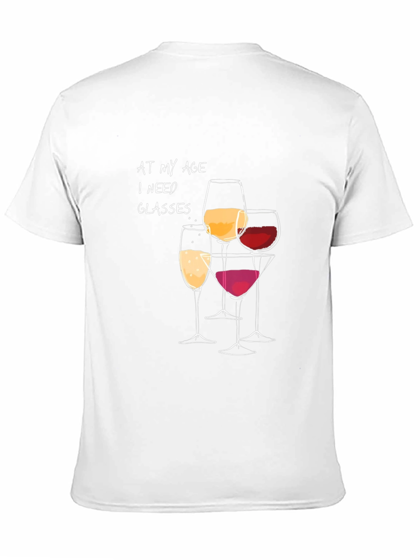 Wine Glasses Humor Graphic Tee