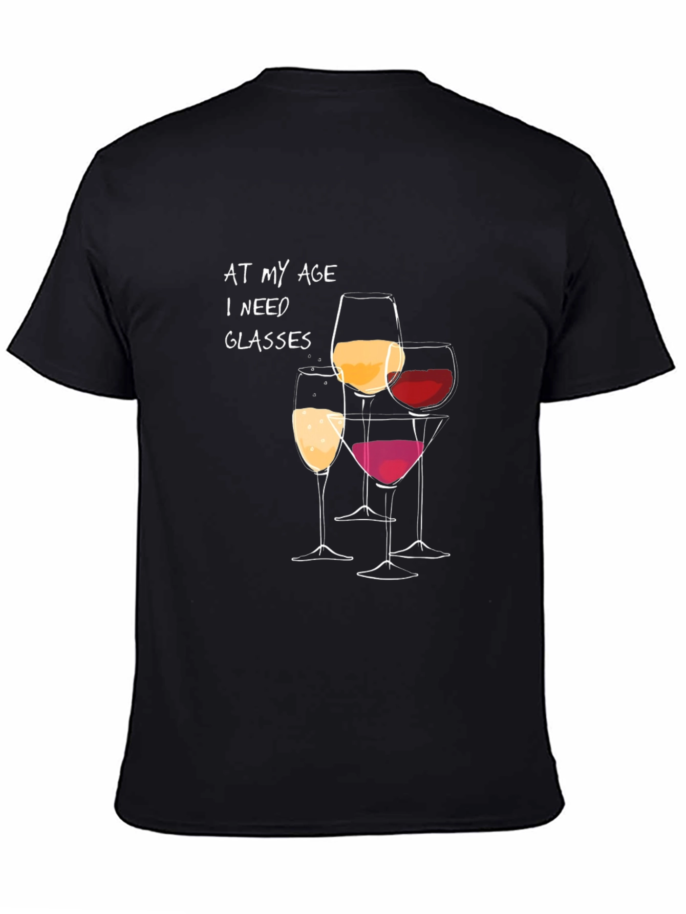 Wine Glasses Humor Graphic Tee
