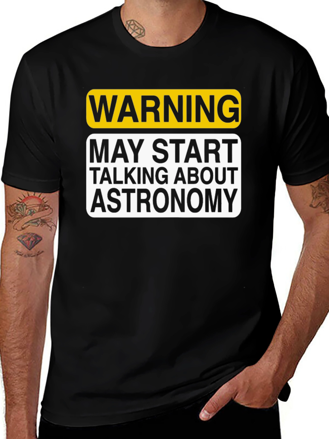 Warning Astronomy T-Shirt - May Start Talking About It!