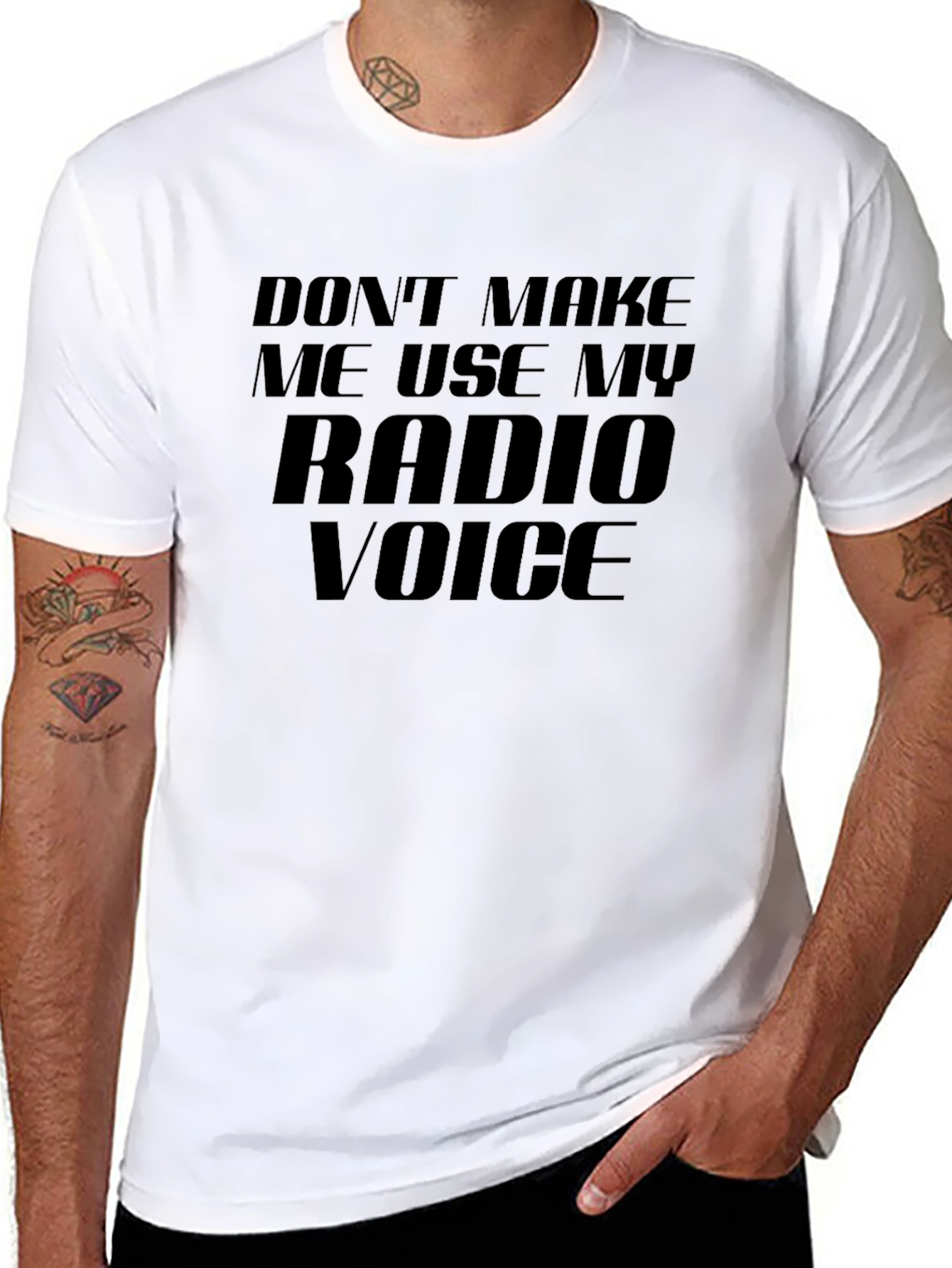 Radio Voice T-Shirt - Funny Slogan Tee
