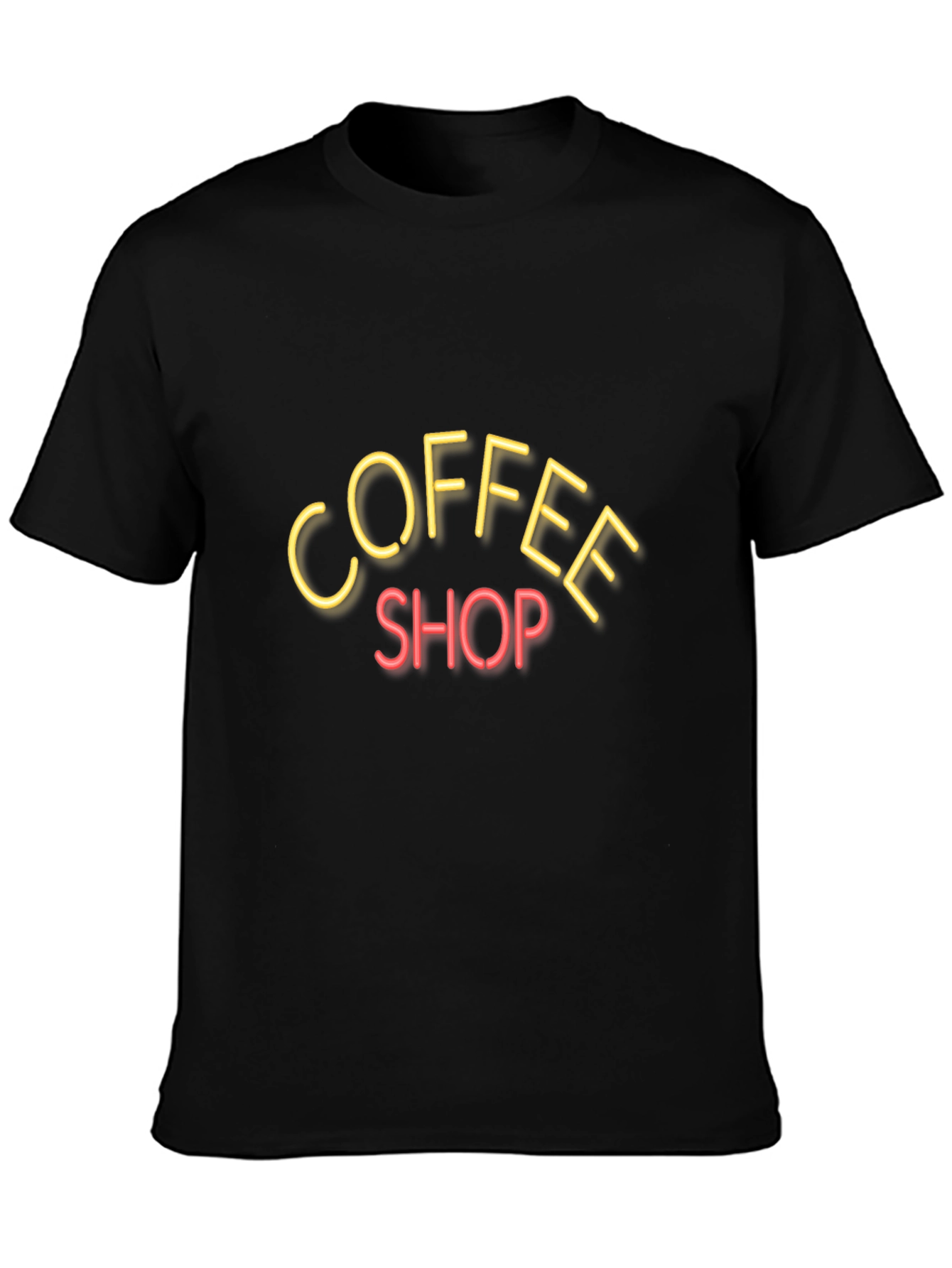 Coffee Shop Neon Sign Graphic Tee