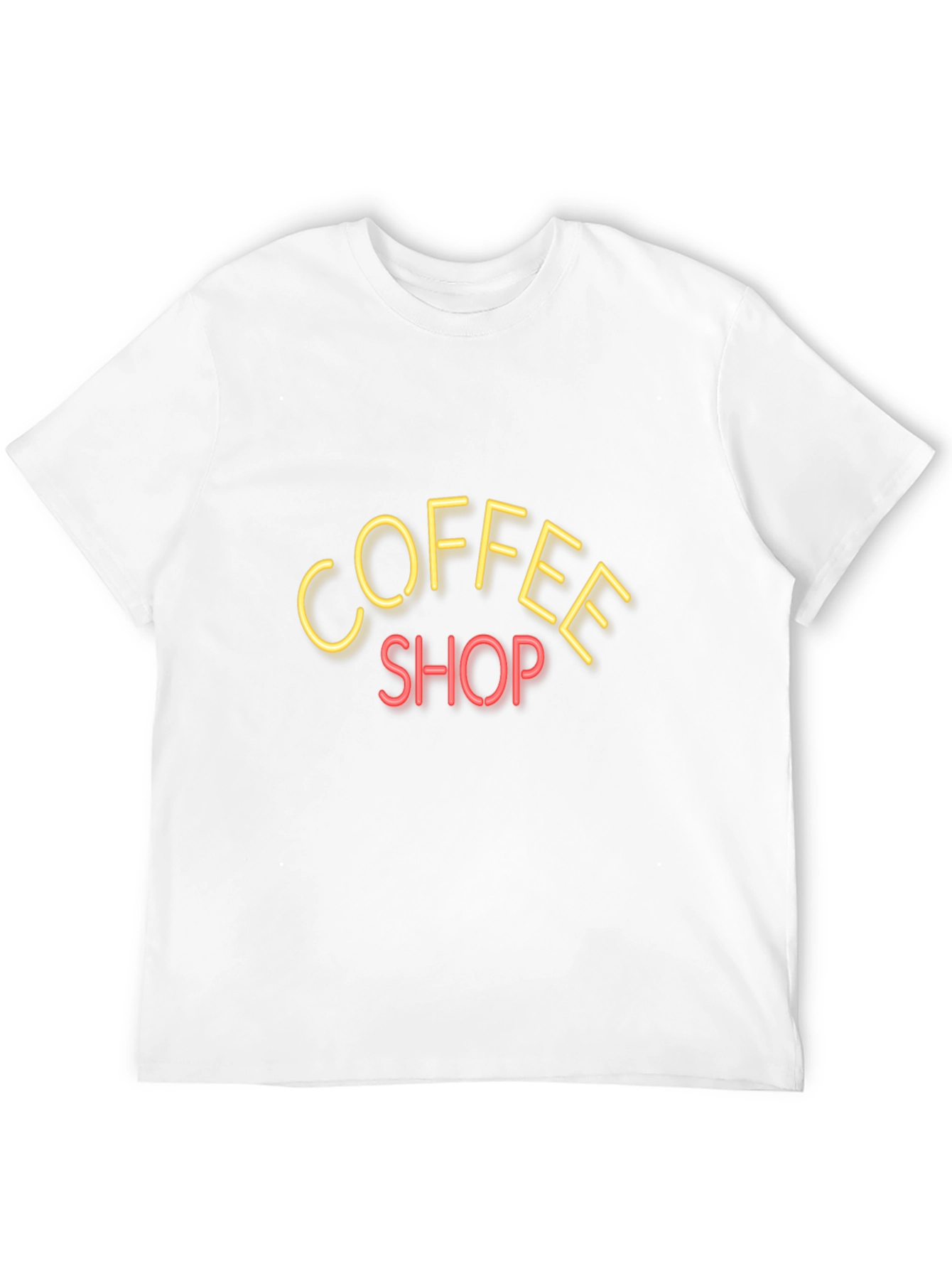Coffee Shop Neon Sign Graphic Tee