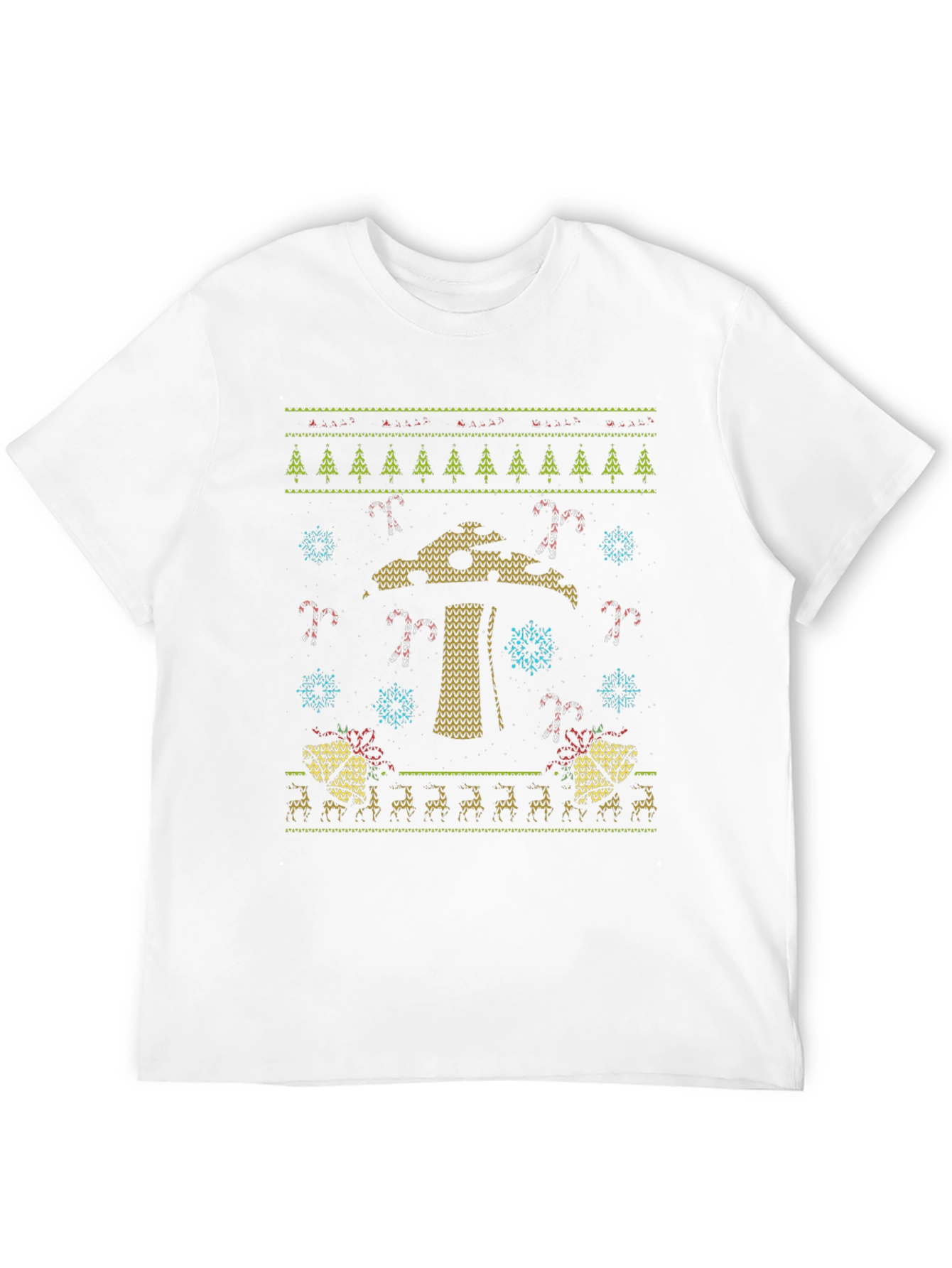 Ugly Christmas T-Shirt Palm Tree Holiday Party