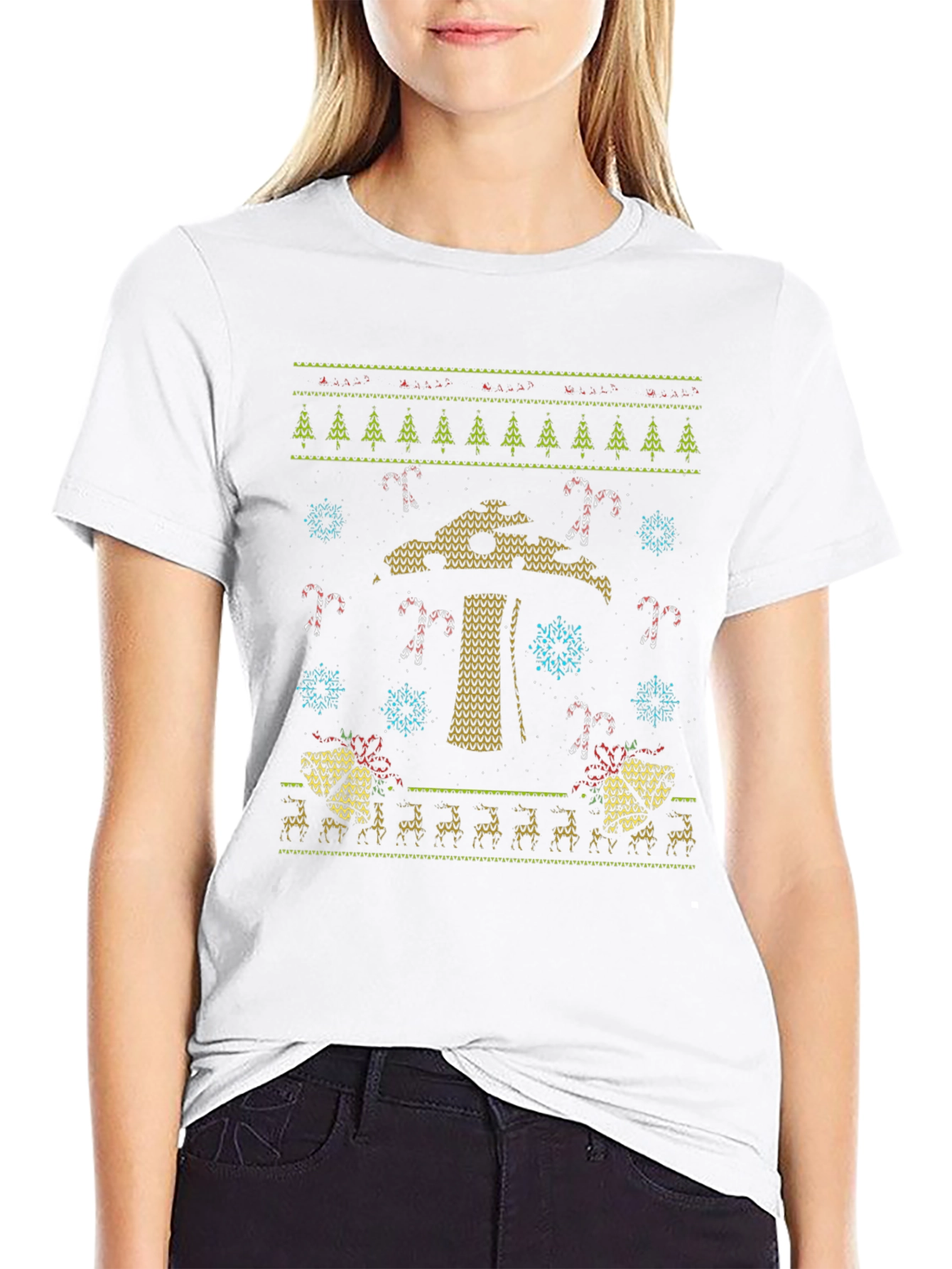 Ugly Christmas T-Shirt Palm Tree Holiday Party